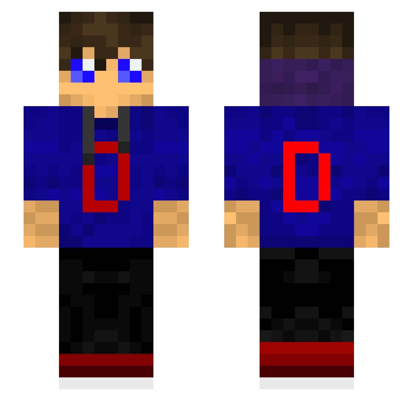 Random_Guy93 Minecraft skin, front and back view