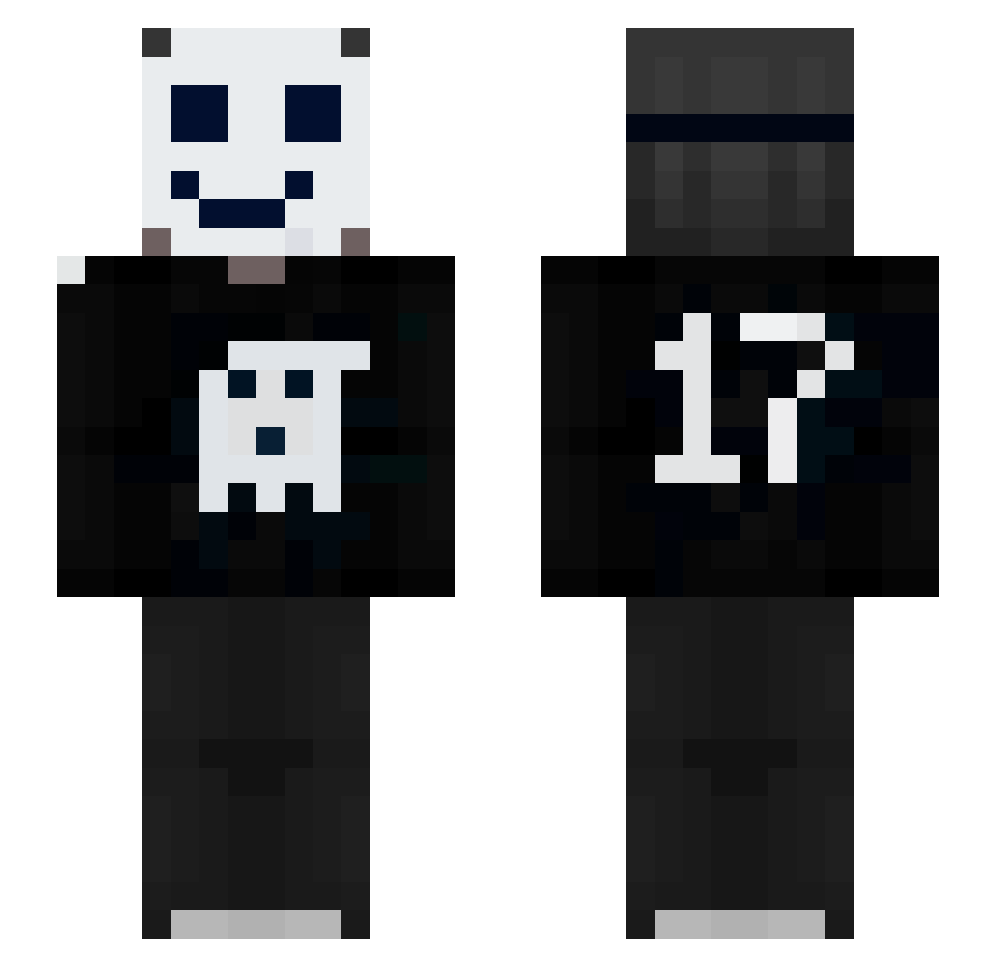 Bartigio_ Minecraft skin, front and back view