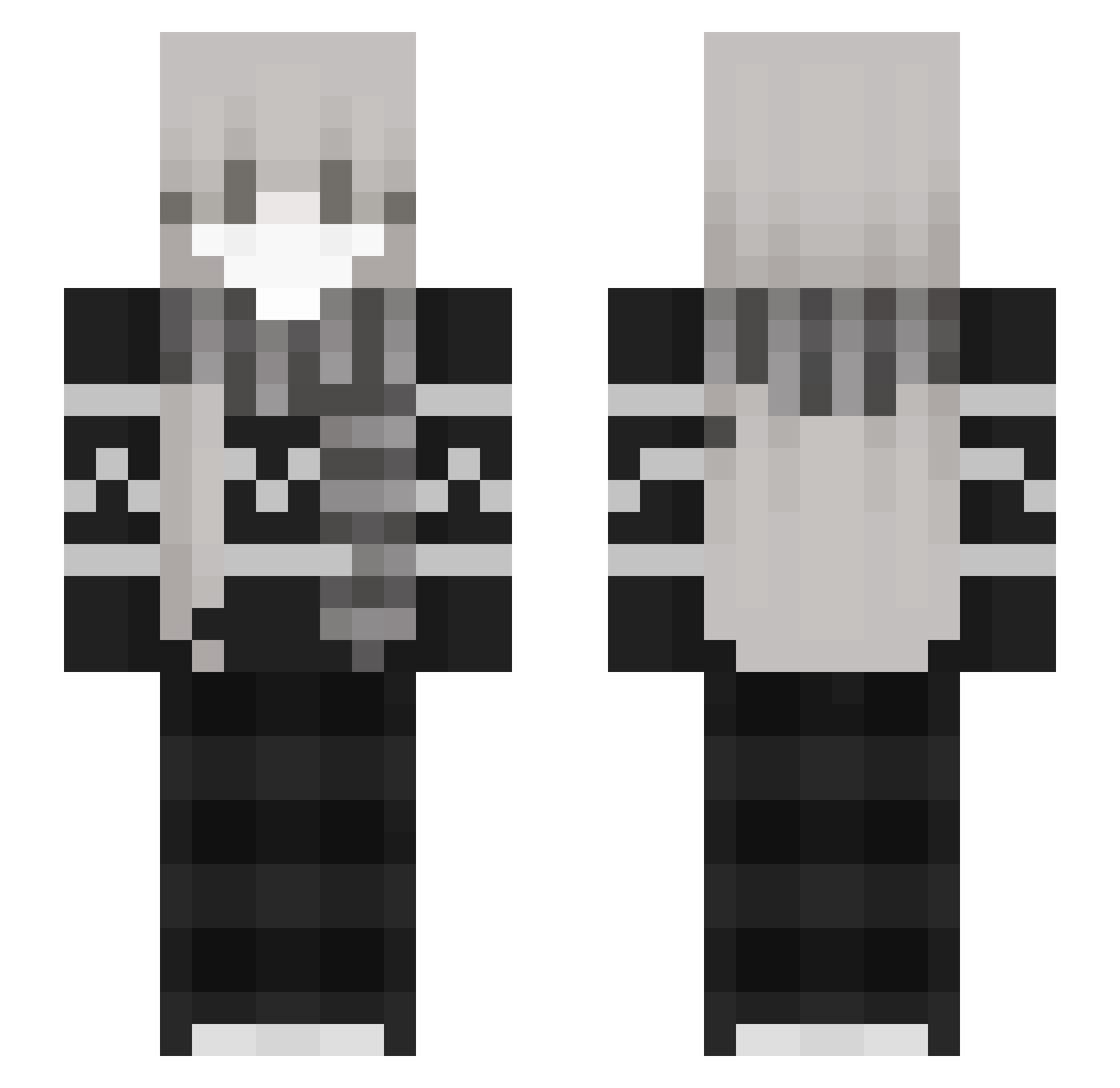 Marti104 Minecraft skin, front and back view