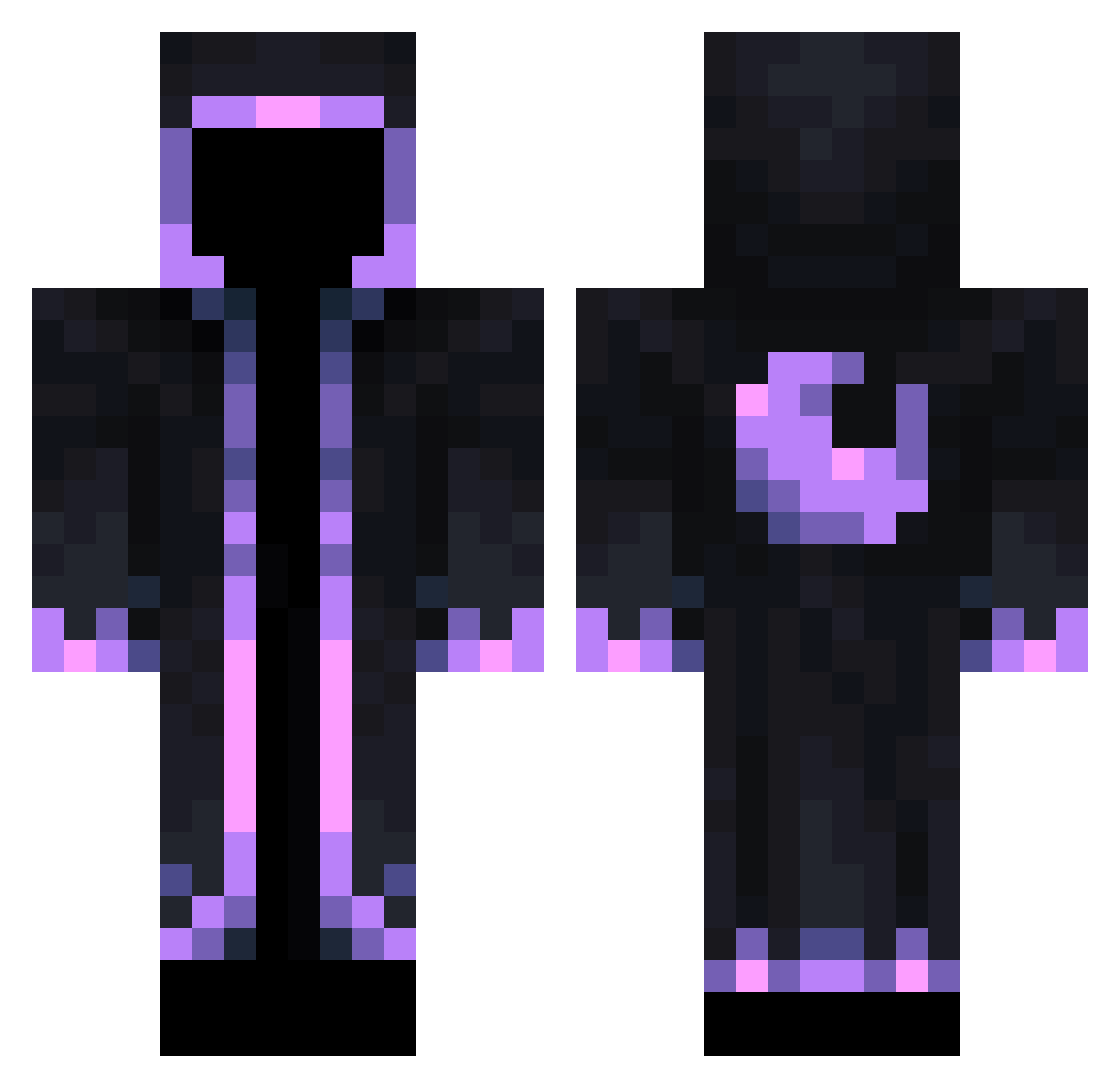 enderdragon9938 Minecraft skin, front and back view