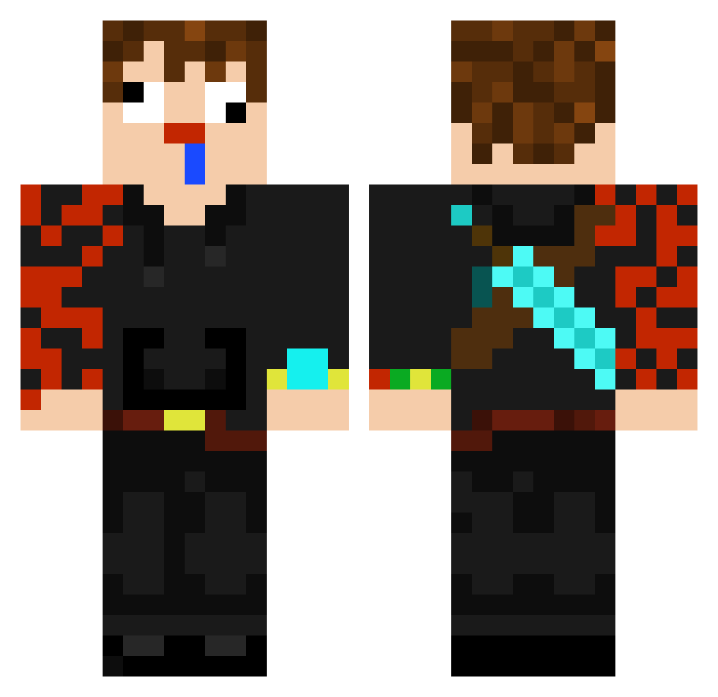 Snyfer_31 Minecraft skin, front and back view
