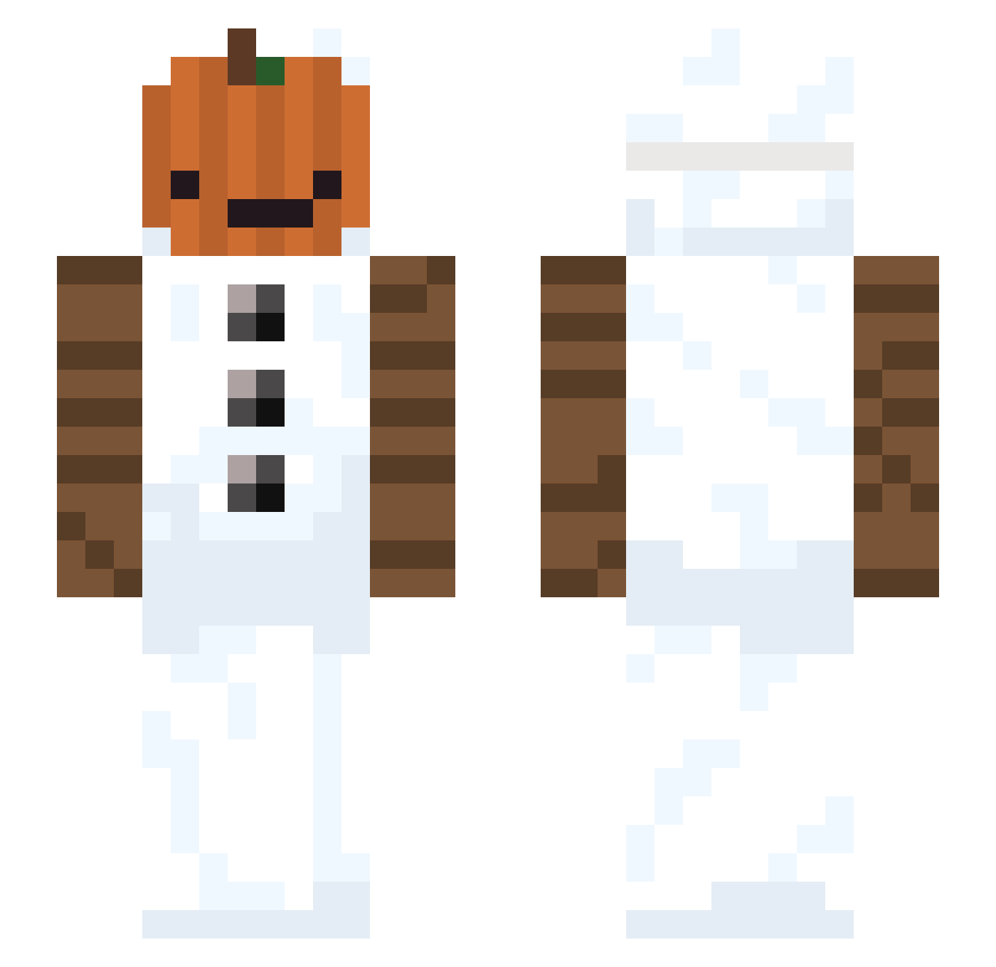 palm111 Minecraft skin, front and back view