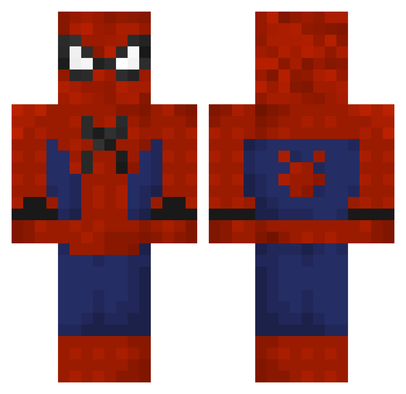 SoupyWhisper914 Minecraft skin, front and back view