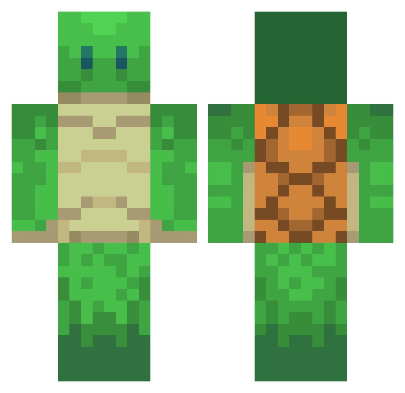 BordumbOnMC Minecraft skin, front and back view