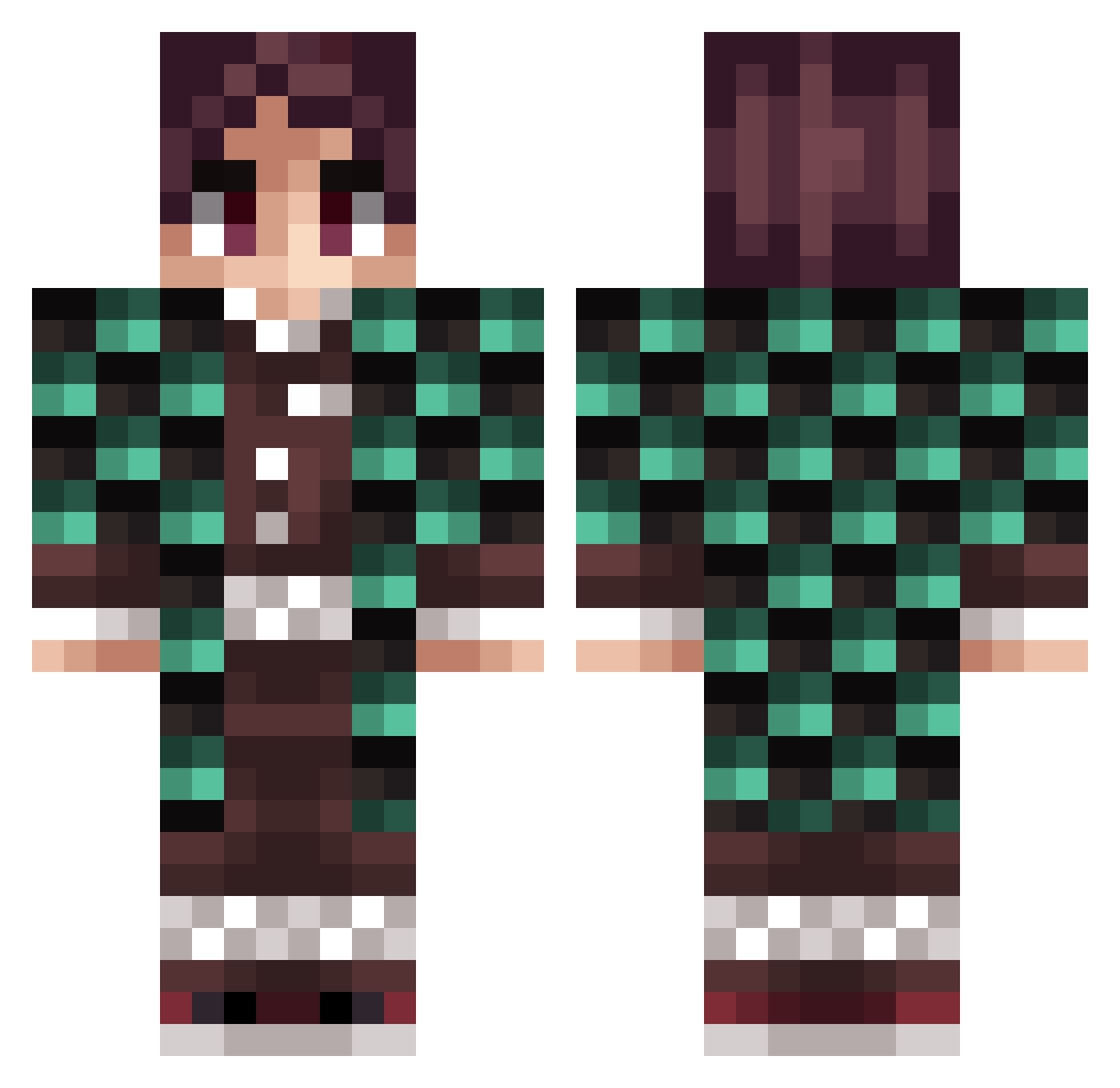 RegentCap565109 Minecraft skin, front and back view