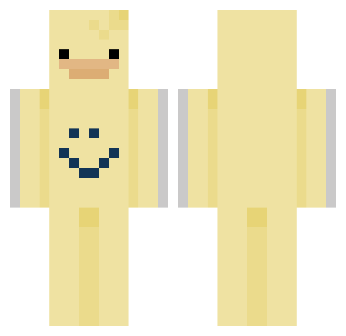 dragonfart13 Minecraft skin, front and back view