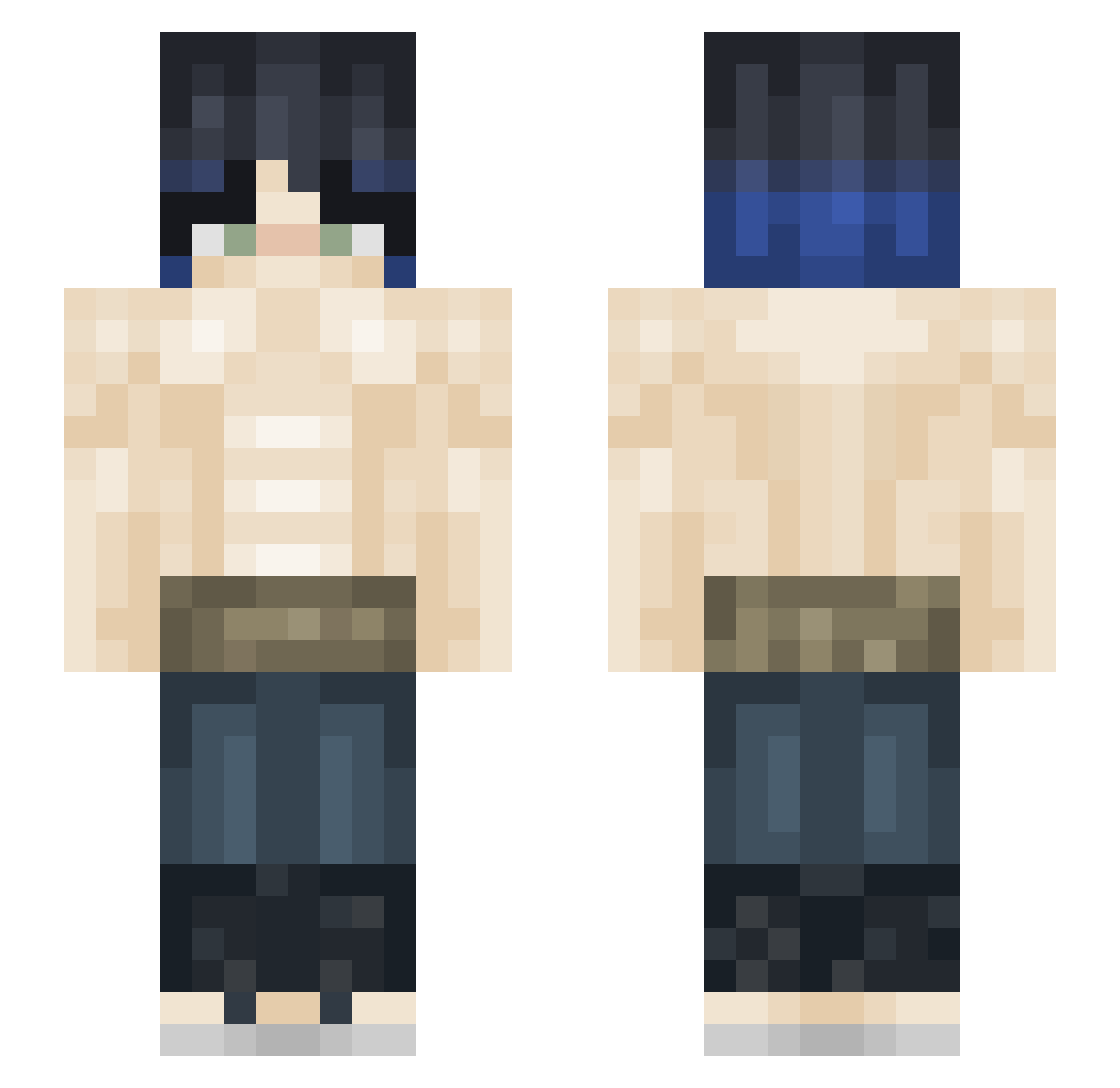 King_Kieran_ Minecraft skin, front and back view