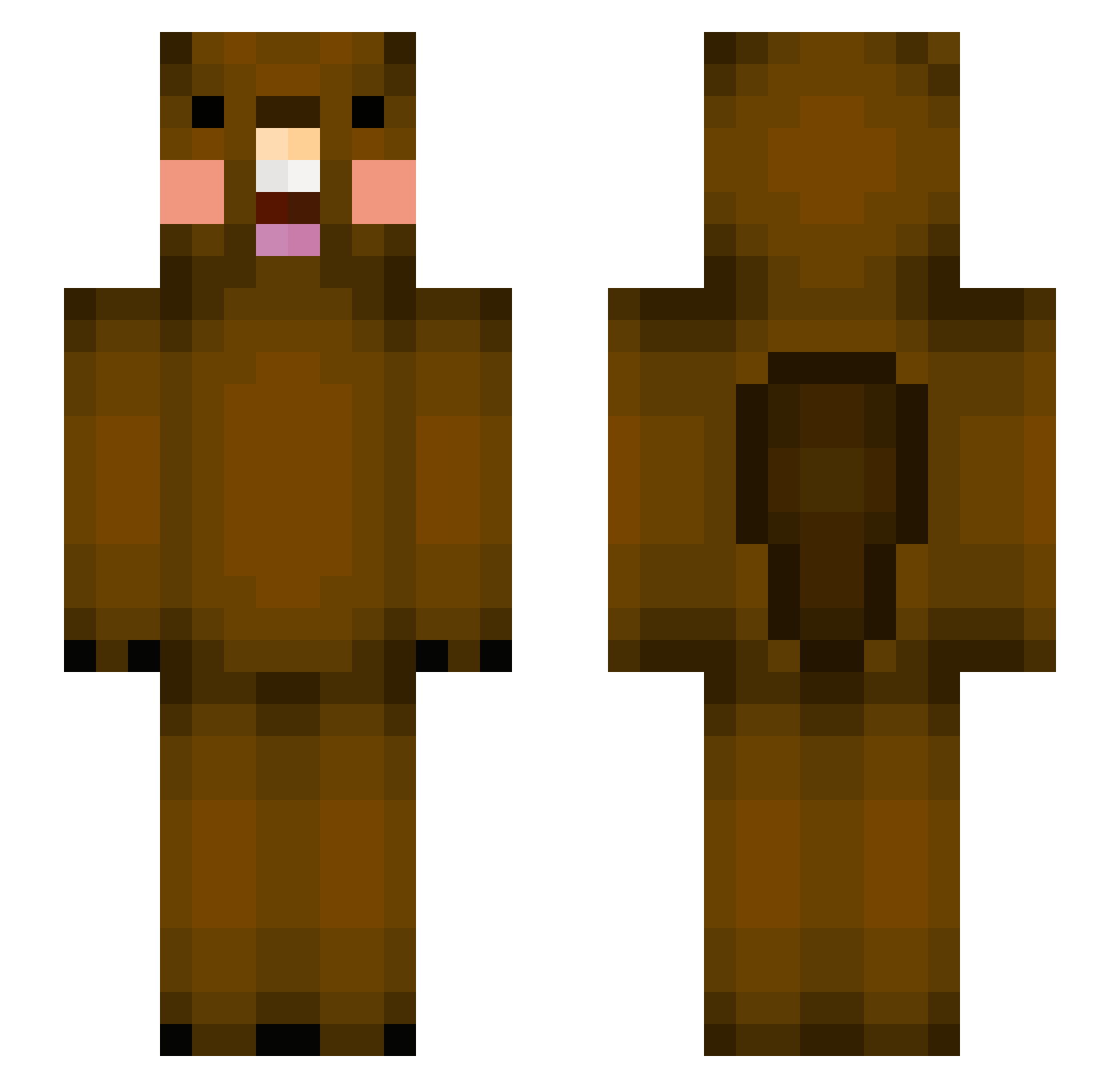 Lil_S2 Minecraft skin, front and back view