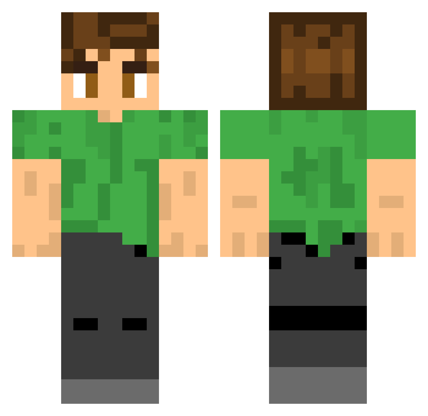 Momito22 Minecraft skin, front and back view