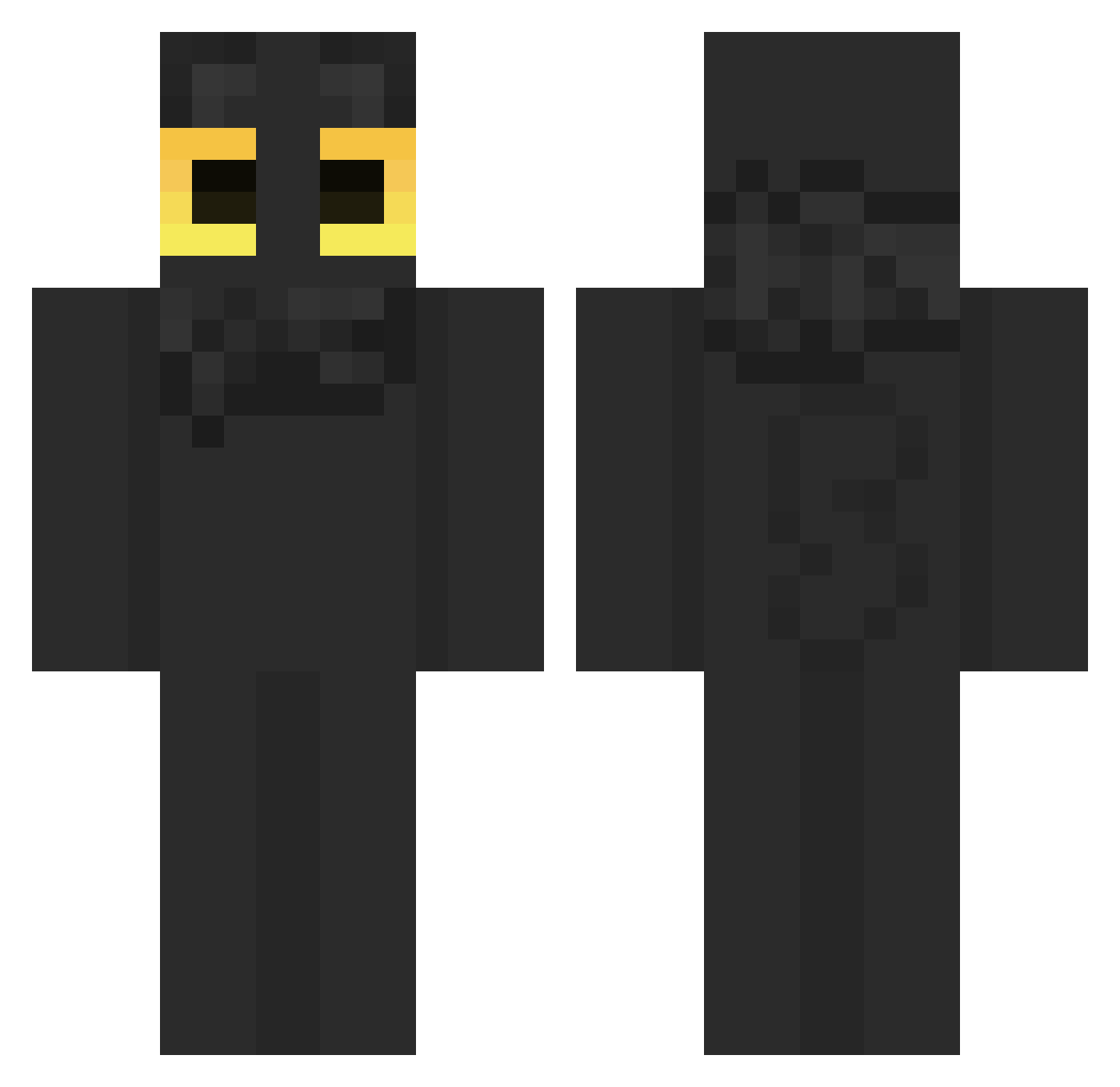 1Foxtrot Minecraft skin, front and back view