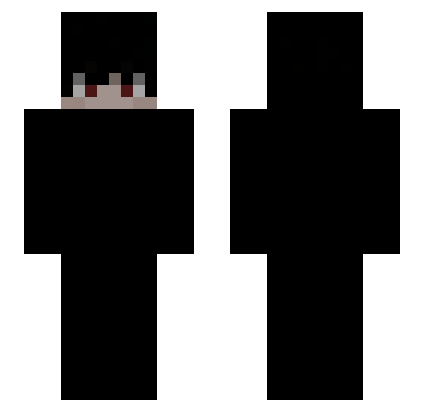 targetleqatari Minecraft skin, front and back view