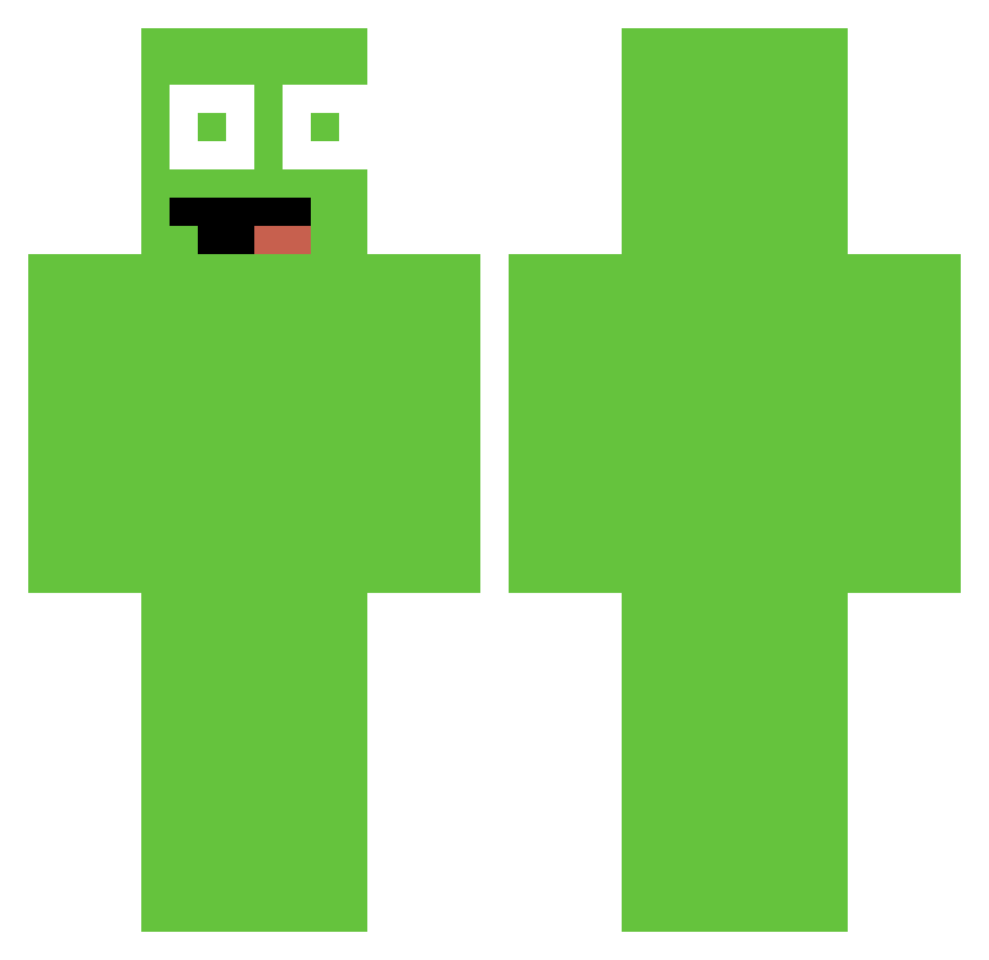 p0tr__ Minecraft skin, front and back view