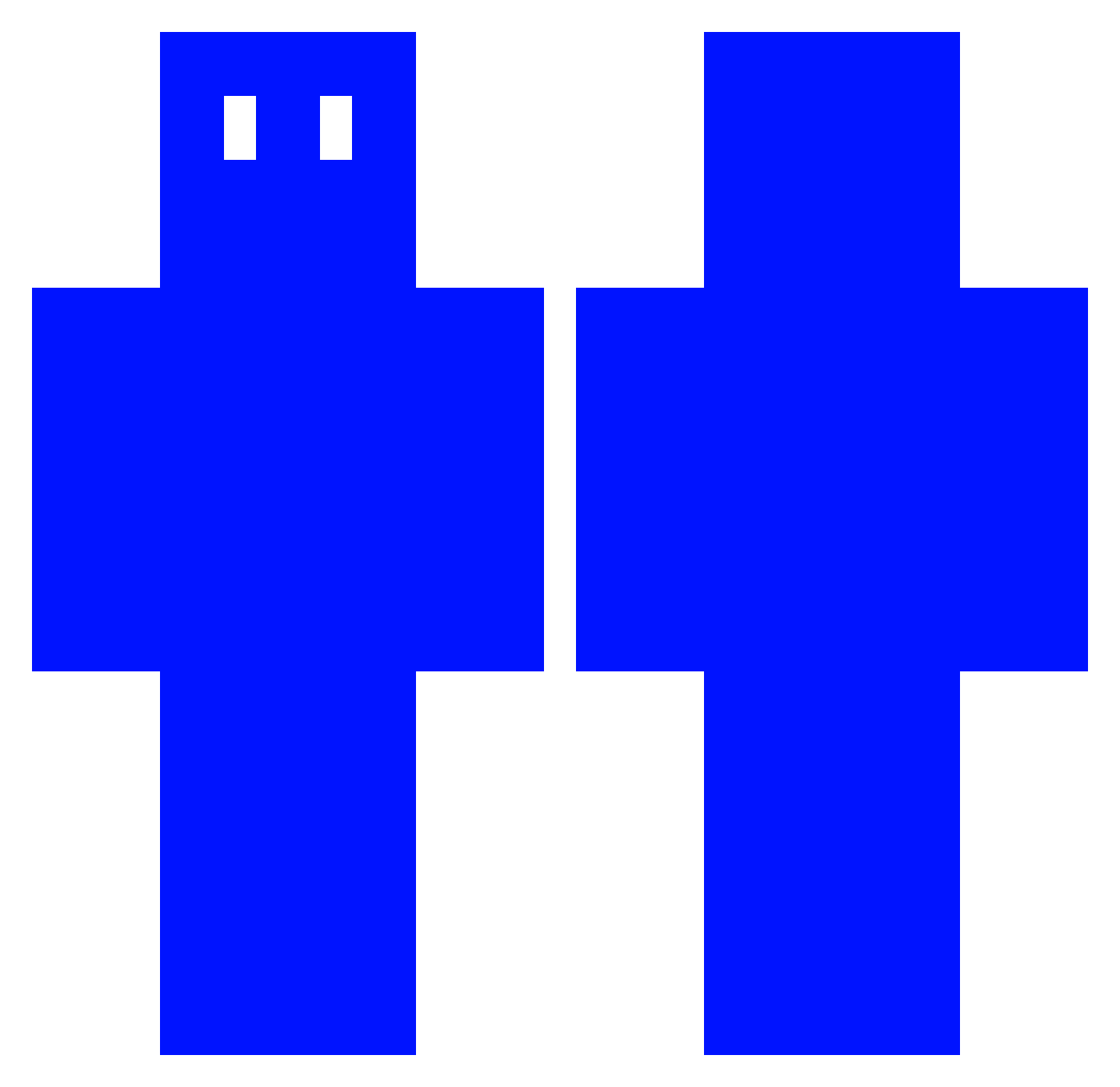 s4raphim Minecraft skin, front and back view