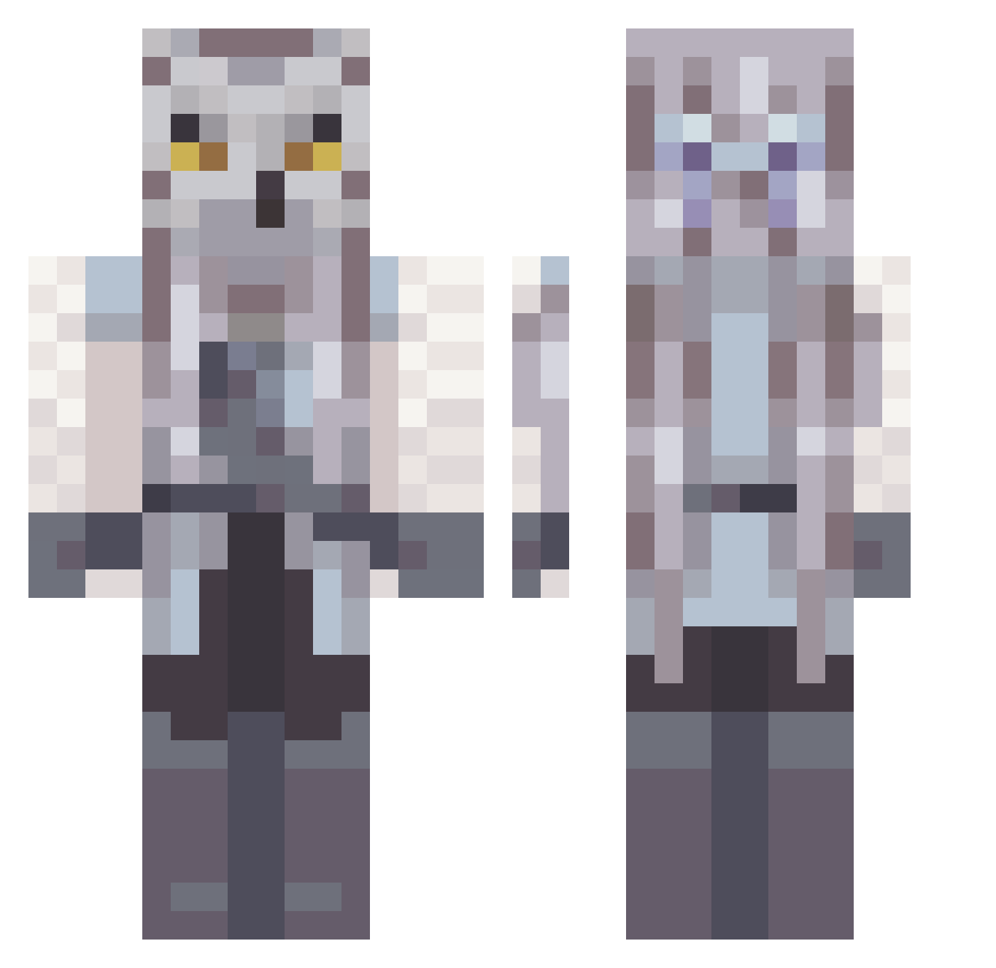 Ianianlu_TW Minecraft skin, front and back view
