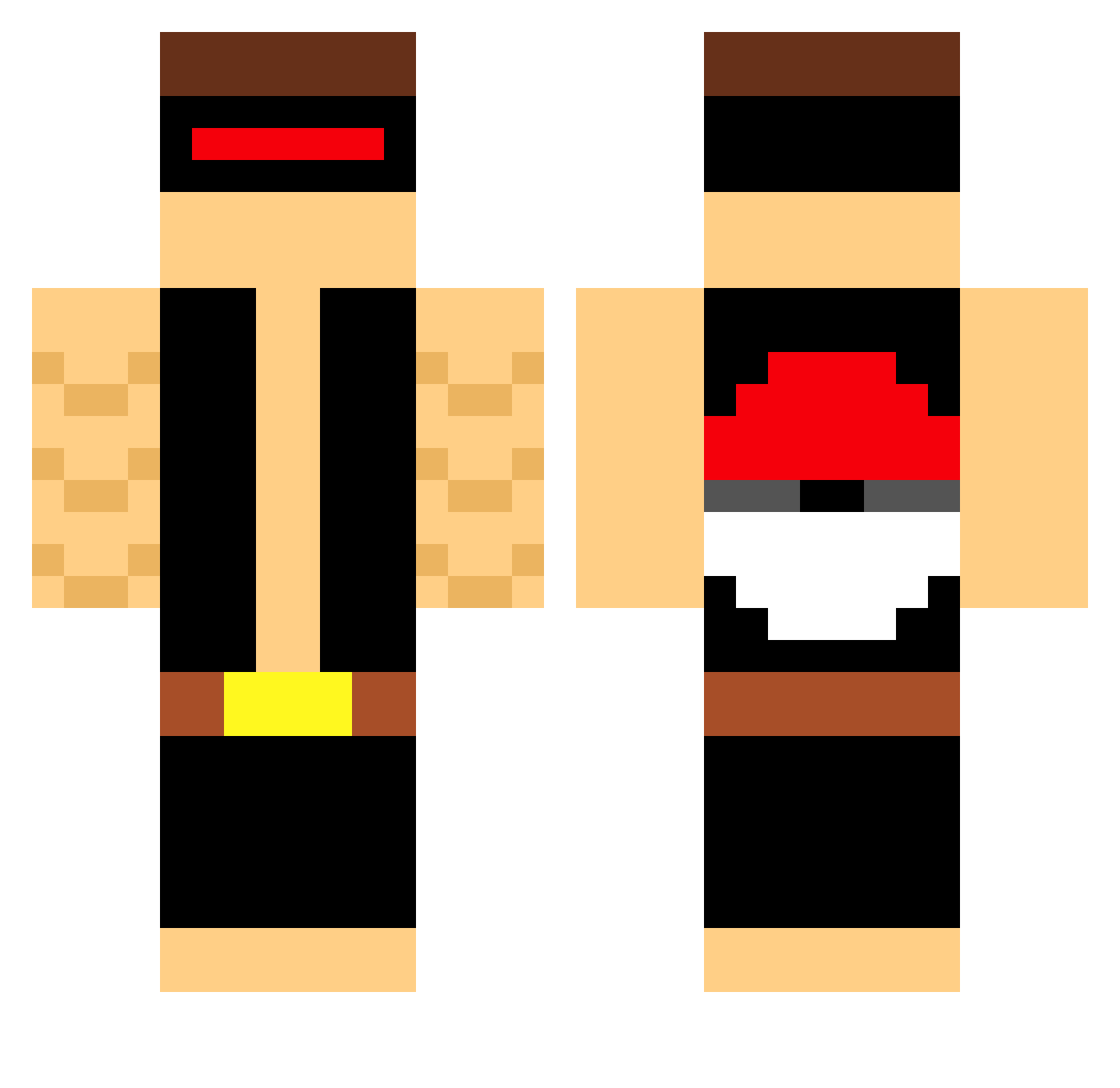 ElGarcias Minecraft skin, front and back view
