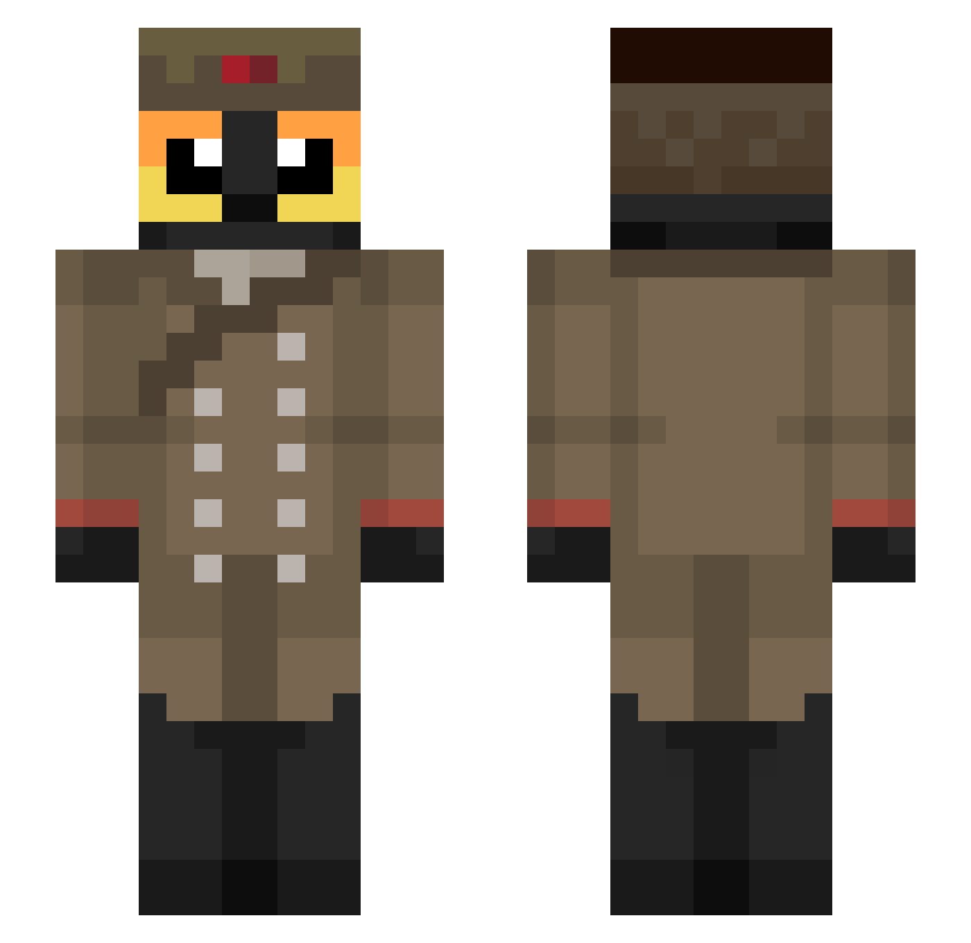 Speedyturtle2121 Minecraft skin, front and back view