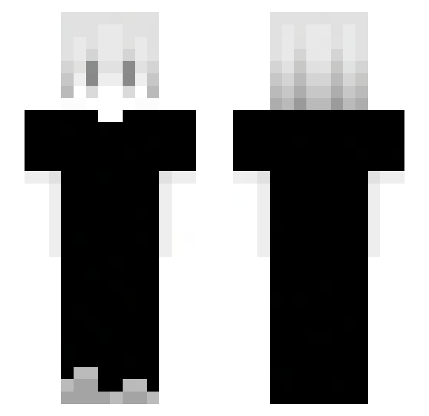 MojiCuz Minecraft skin, front and back view