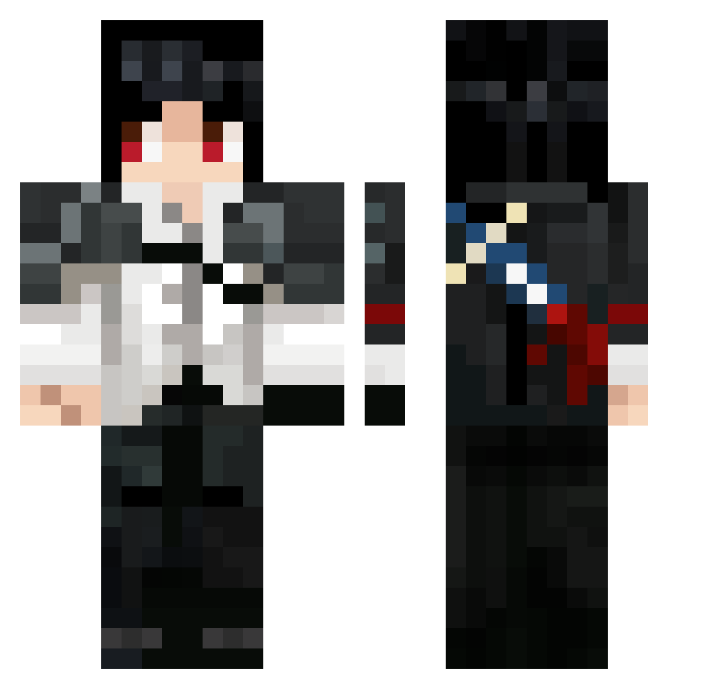miasalah123 Minecraft skin, front and back view