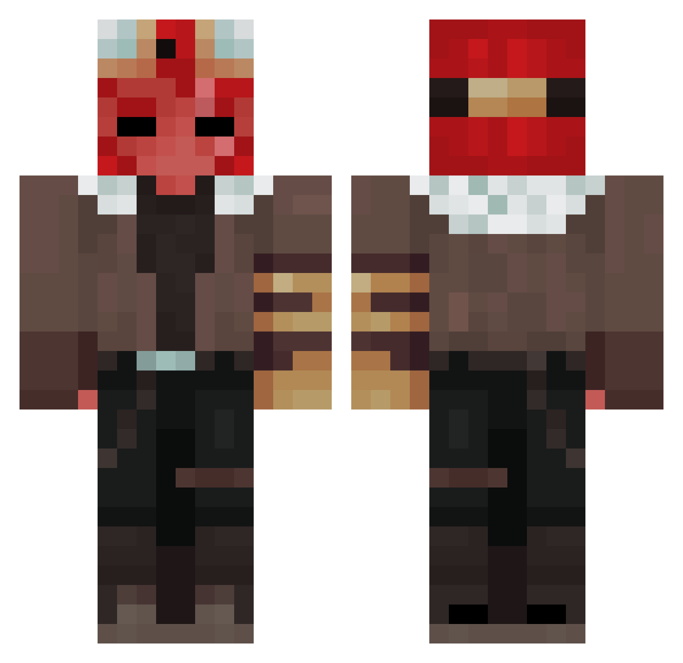 someguy1st Minecraft skin, front and back view