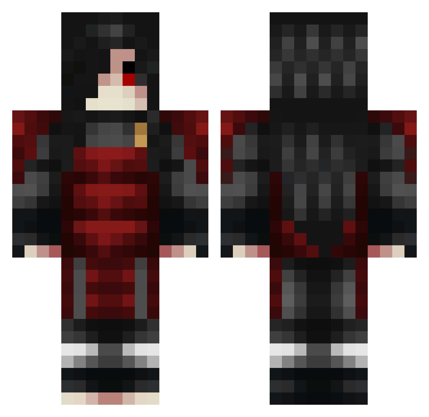 Hummeler2026 Minecraft skin, front and back view