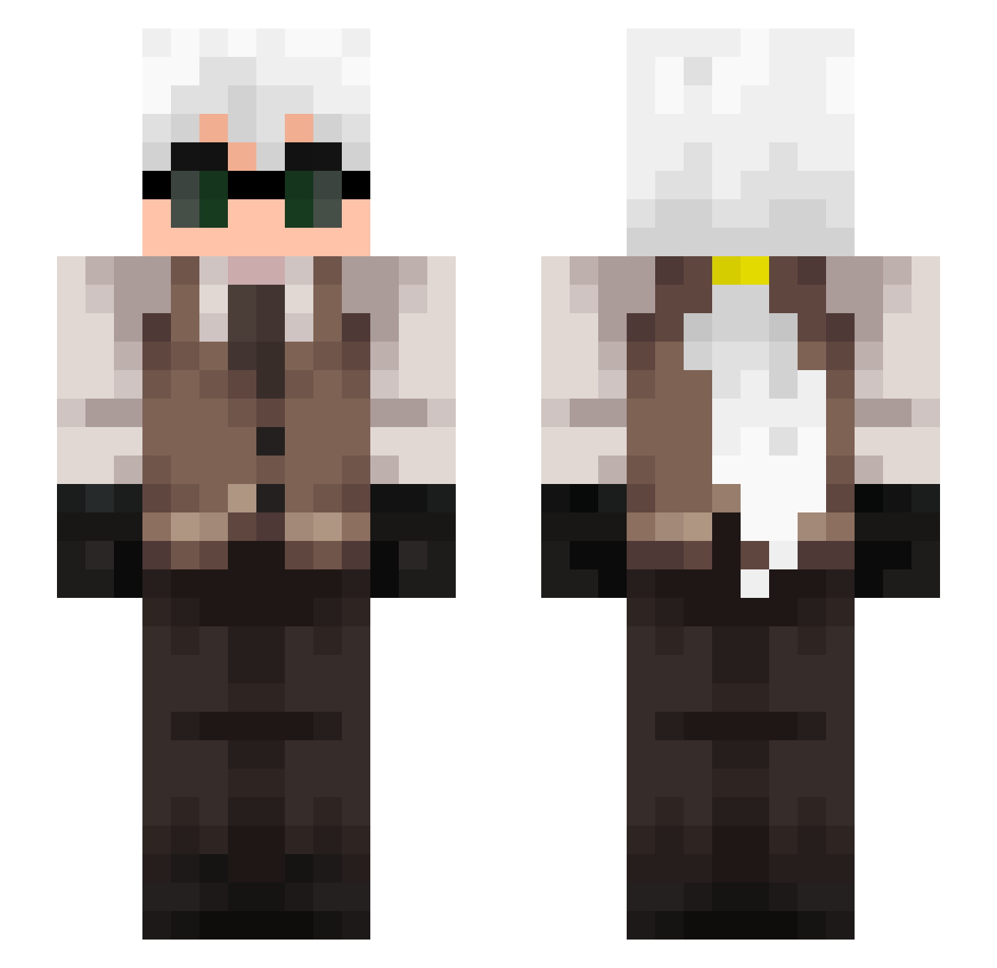 Ymnik1_16 Minecraft skin, front and back view