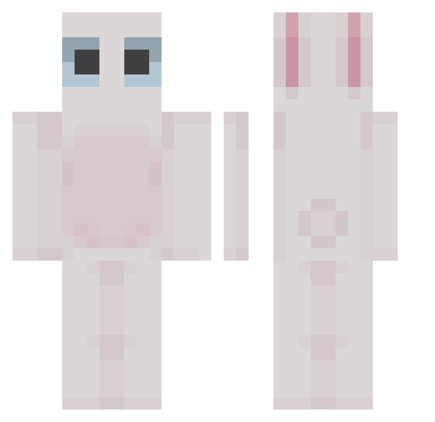 miterchnar Minecraft skin, front and back view
