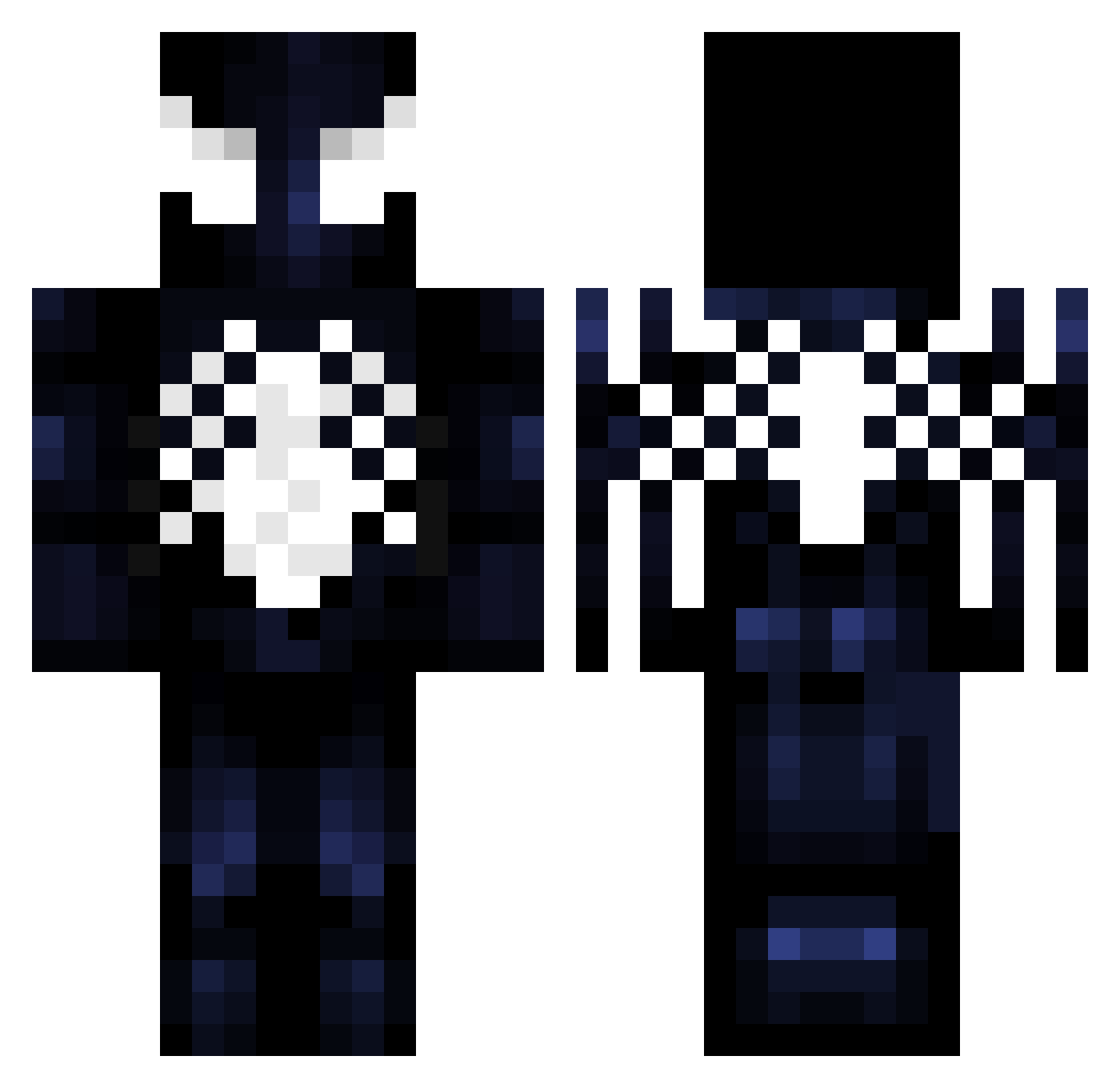 Dr7hh Minecraft skin, front and back view