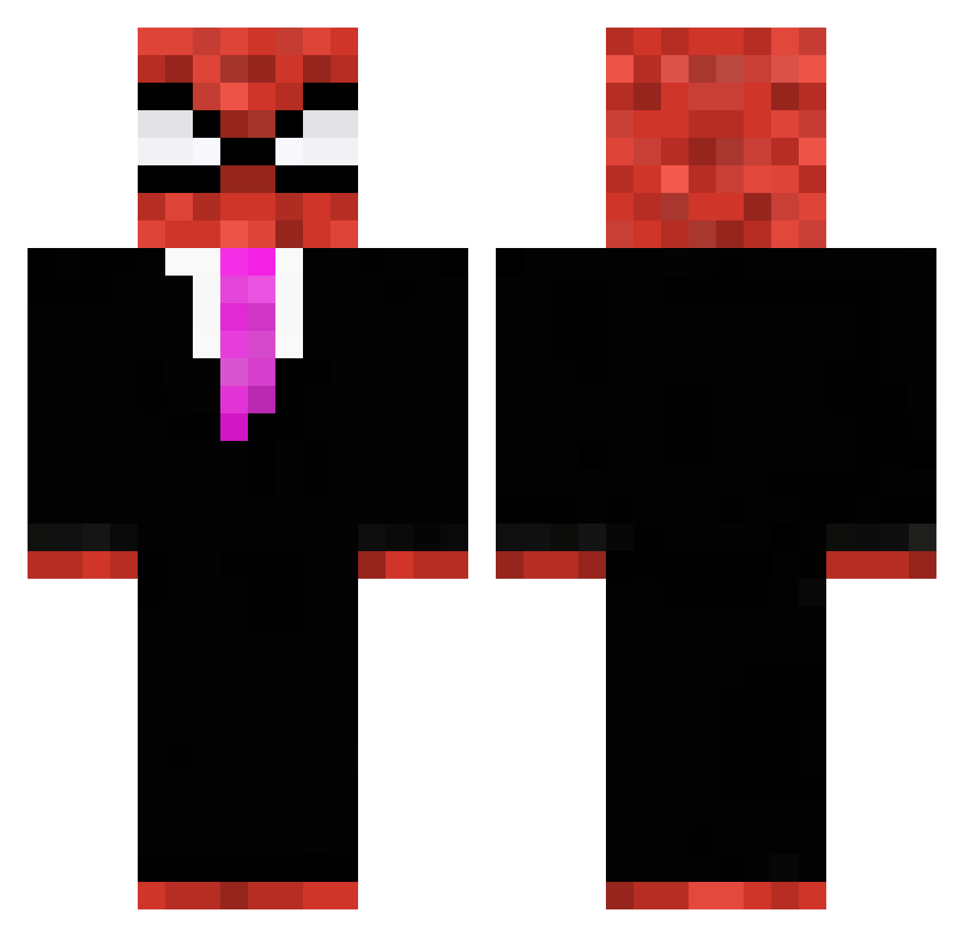 paulll_ Minecraft skin, front and back view