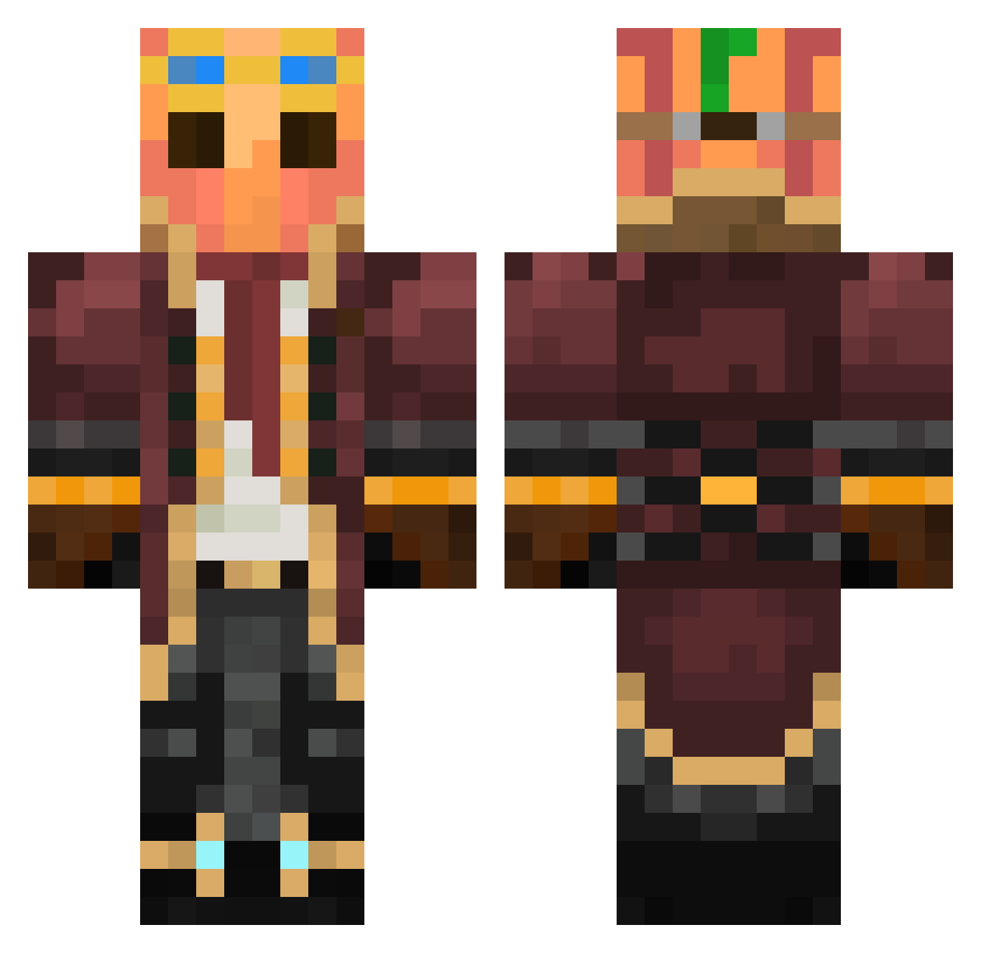 ert_345 Minecraft skin, front and back view
