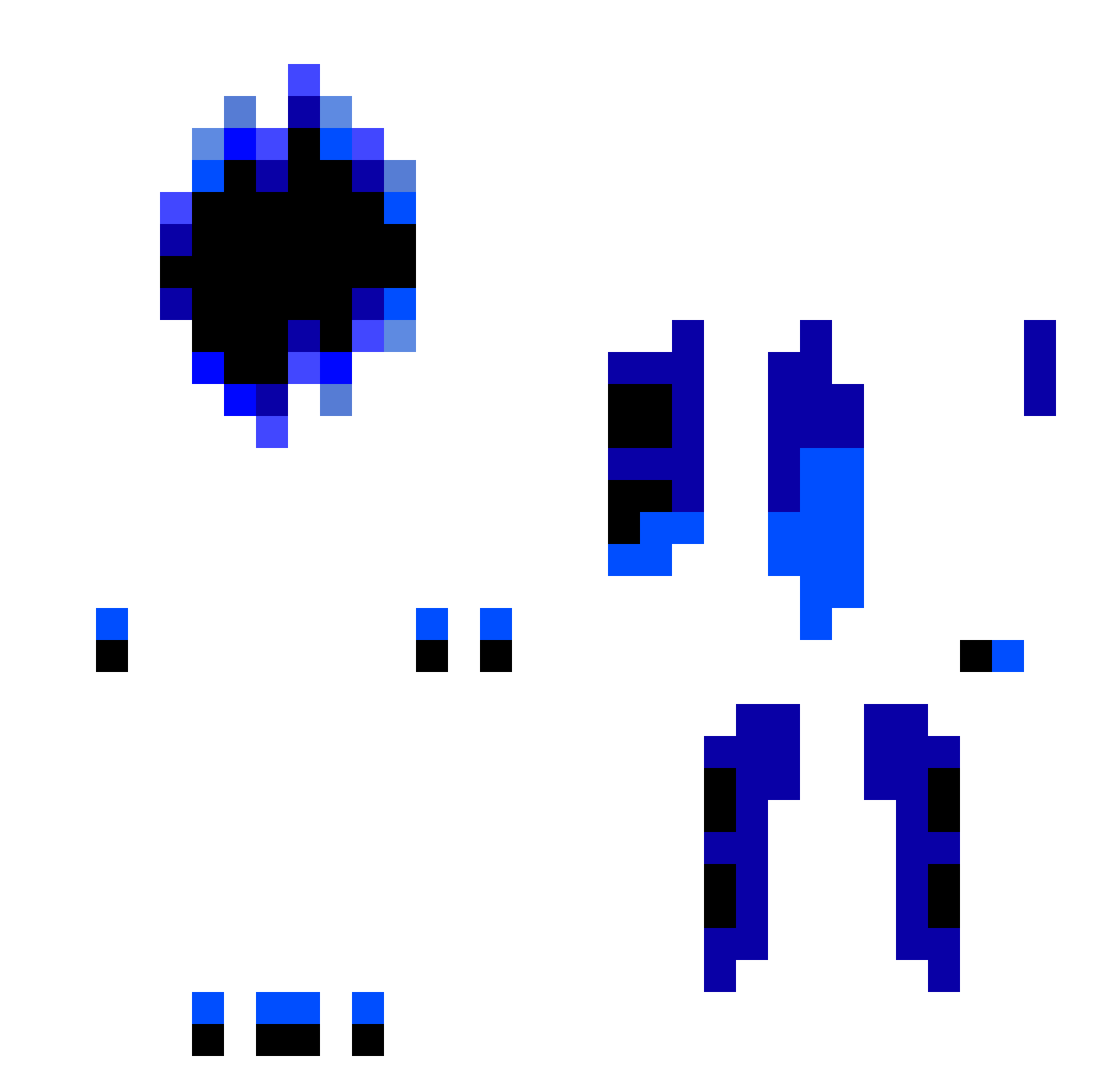 voidque Minecraft skin, front and back view