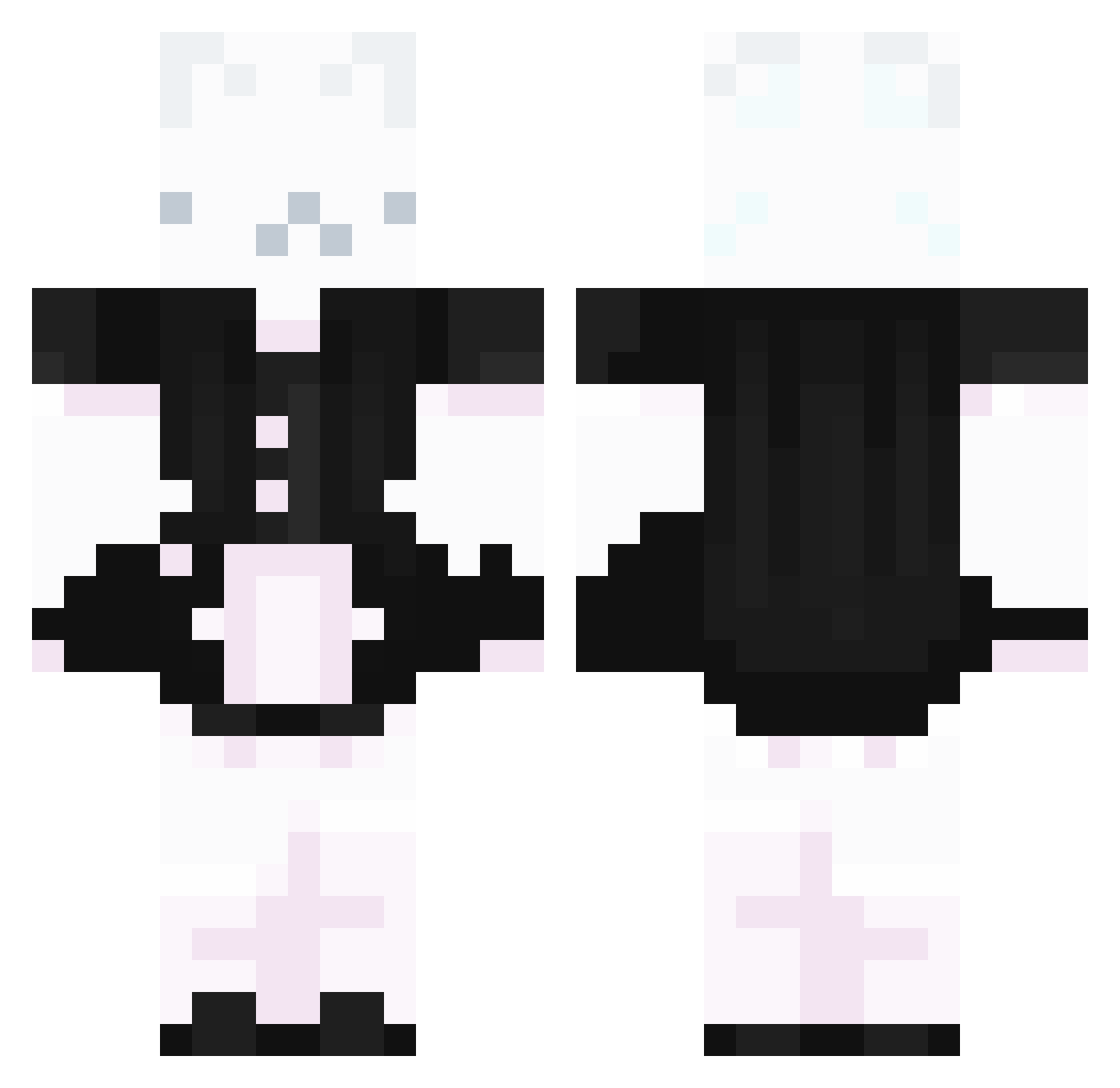 StevePai Minecraft skin, front and back view