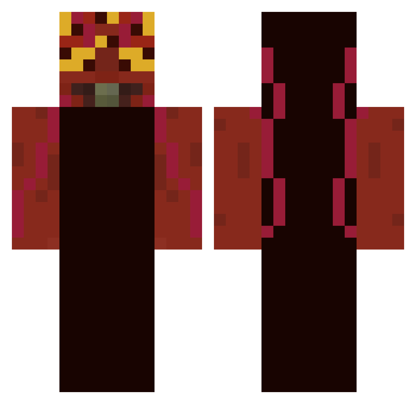 jb0yer Minecraft skin, front and back view