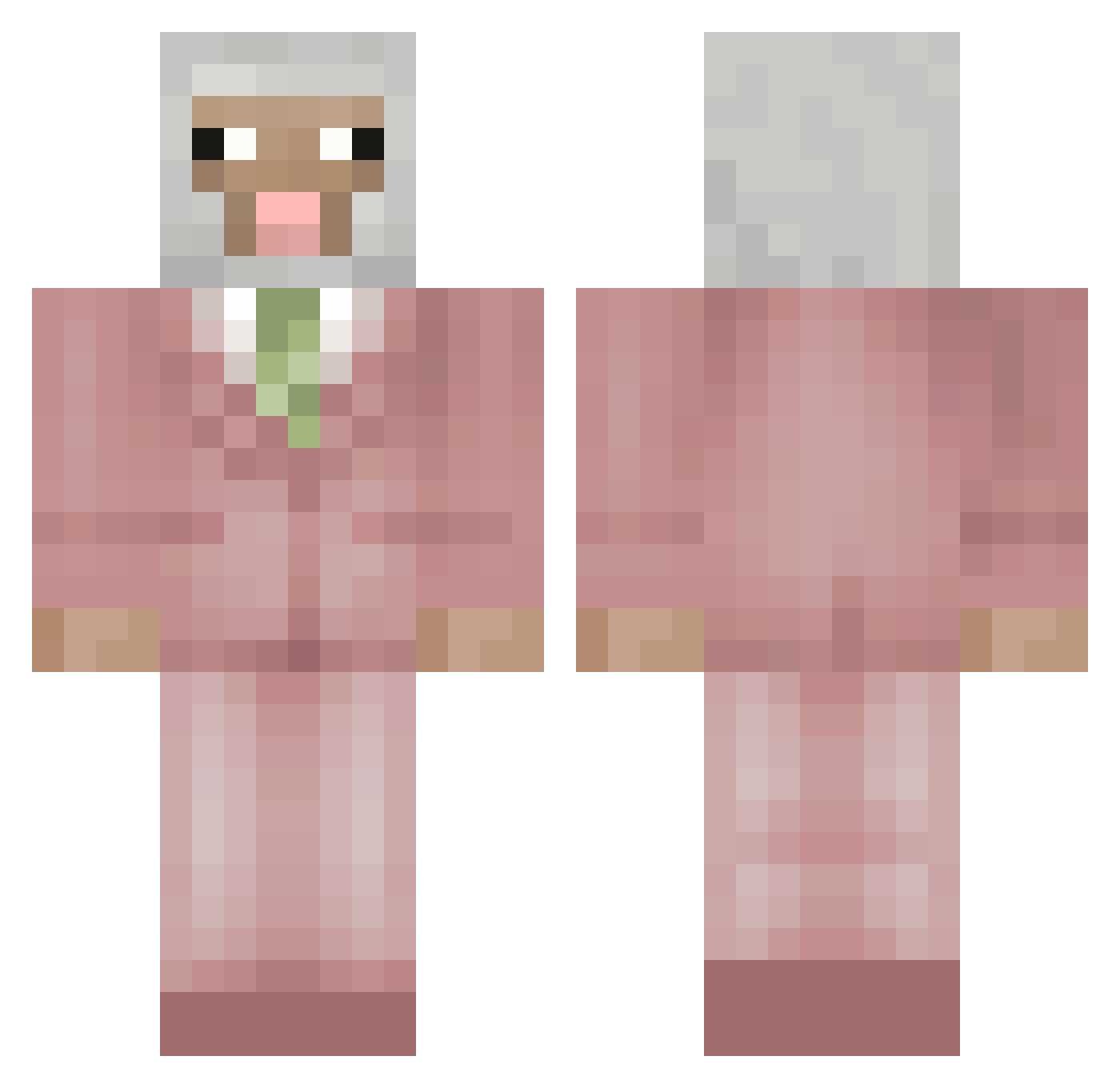 ghxstistrying Minecraft skin, front and back view