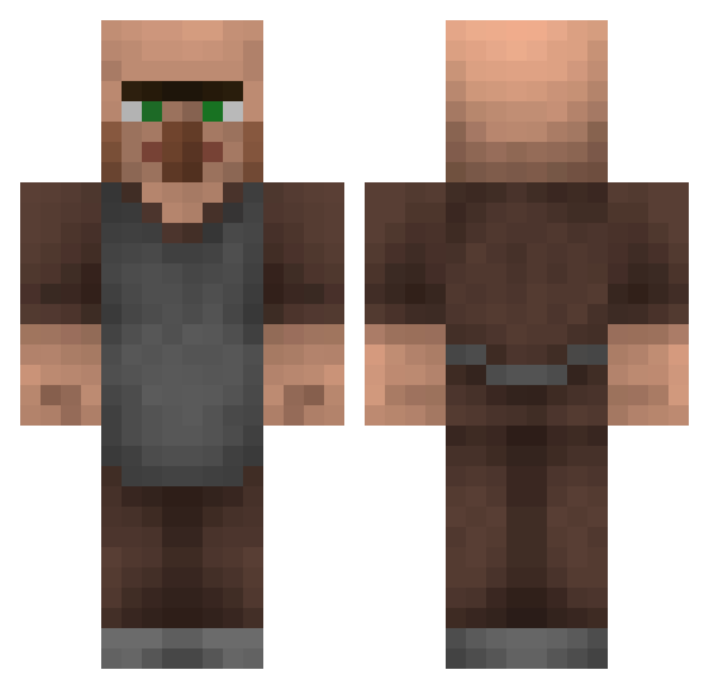MavensL Minecraft skin, front and back view