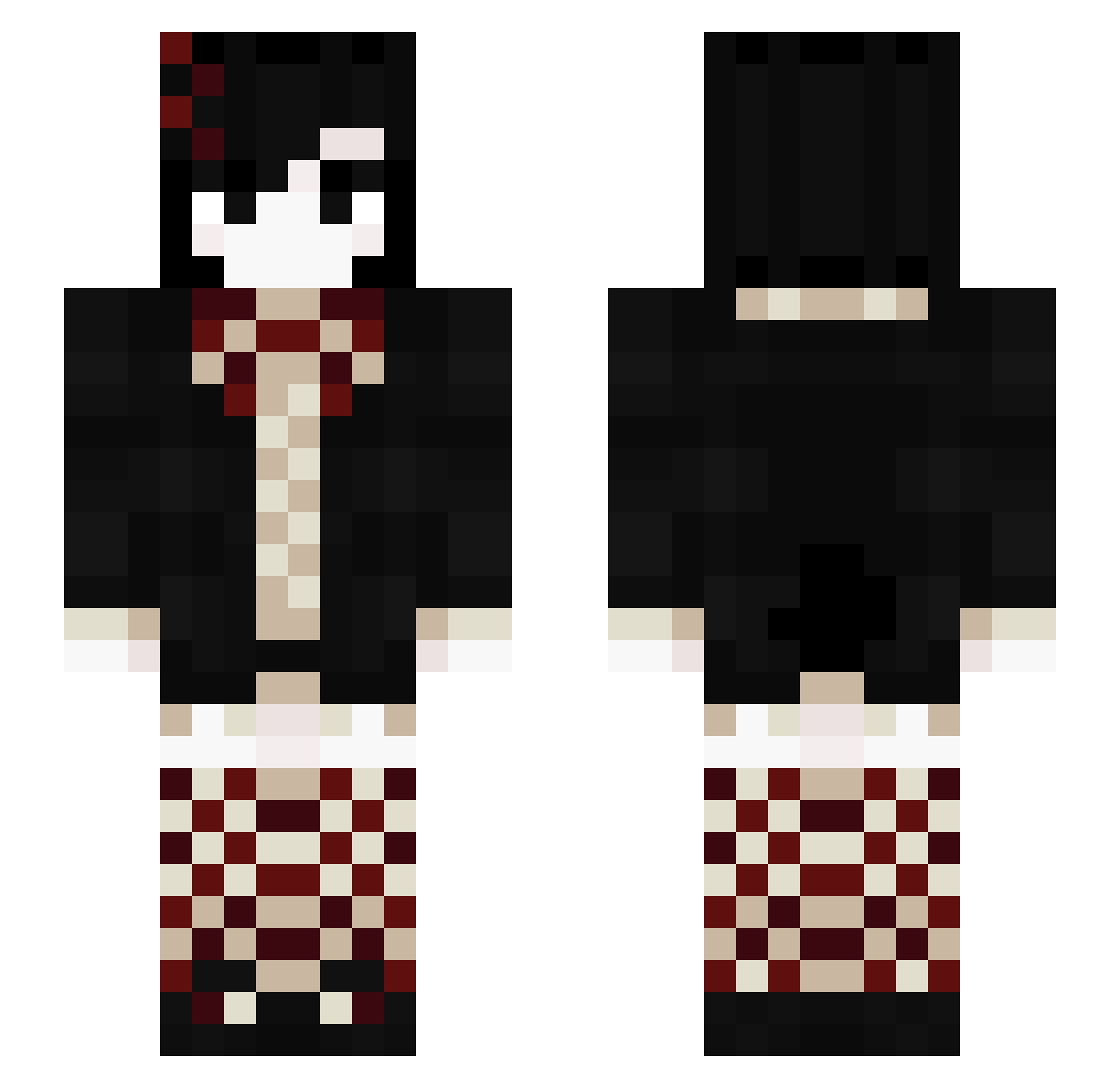 CriterionVirion Minecraft skin, front and back view