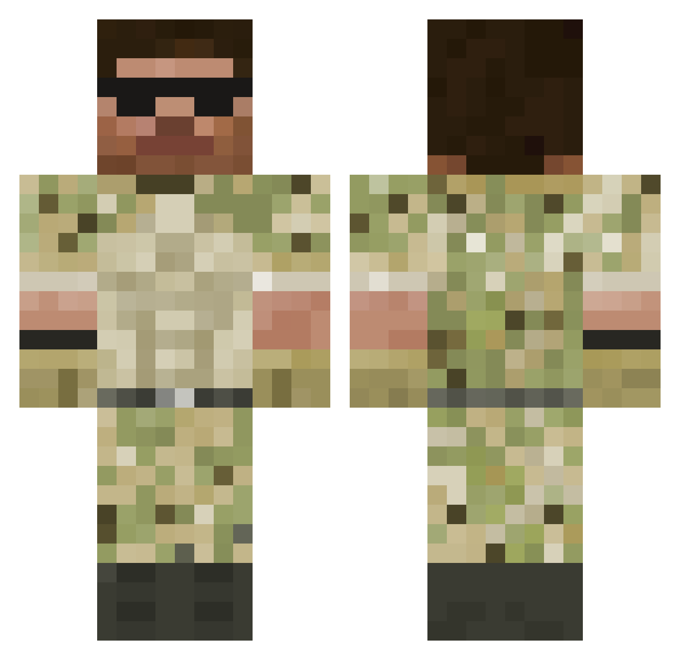 doritosek423 Minecraft skin, front and back view