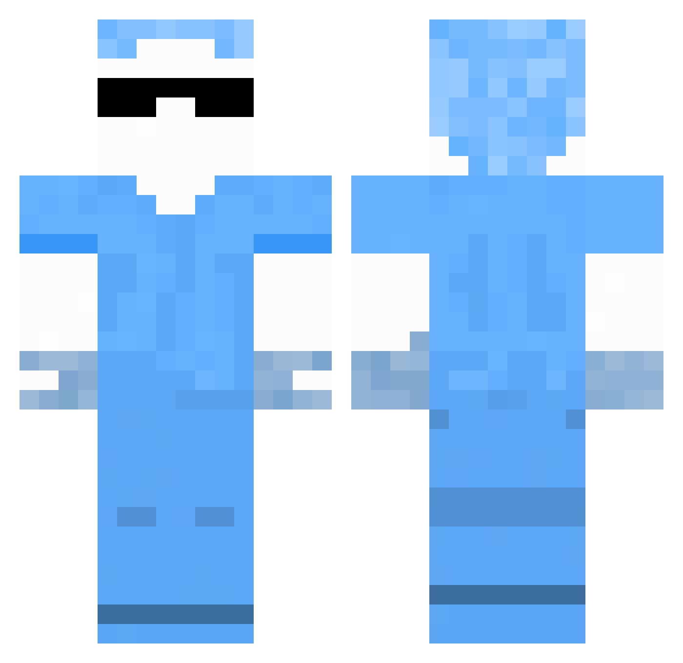 HydzFy_ Minecraft skin, front and back view