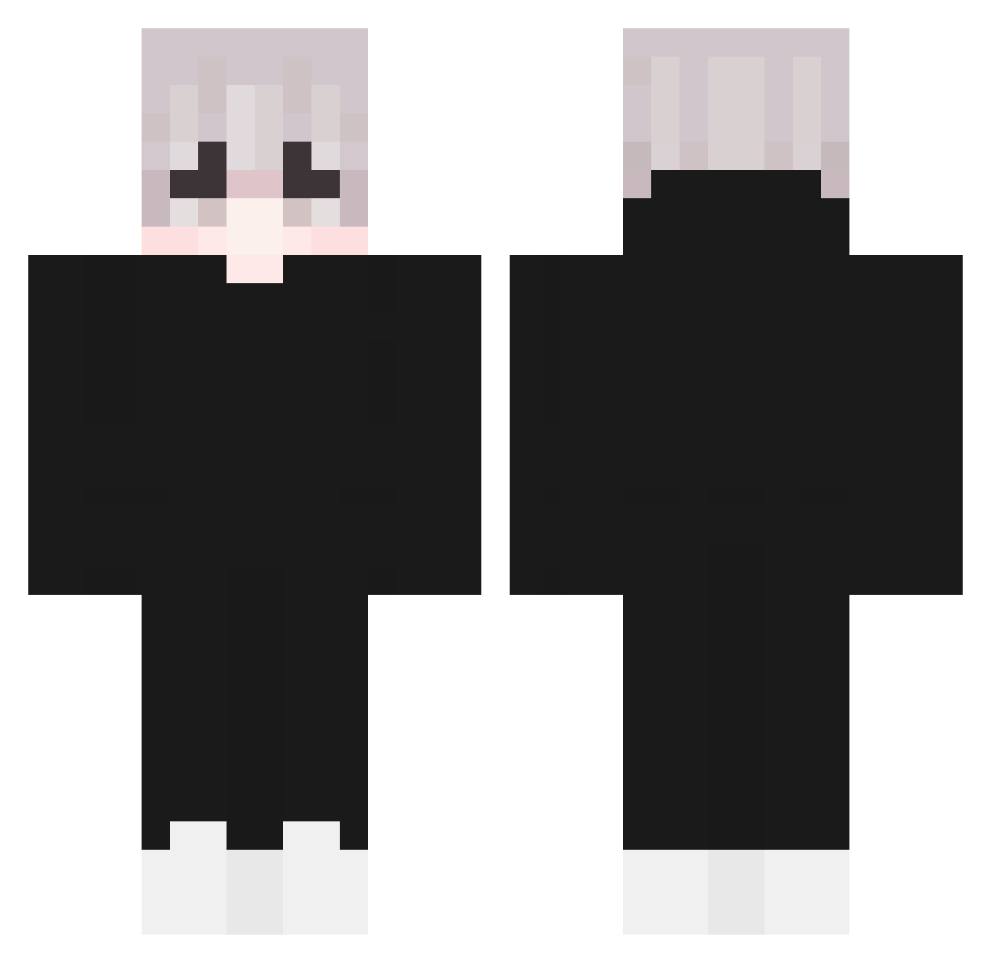 Chl3b_ Minecraft skin, front and back view