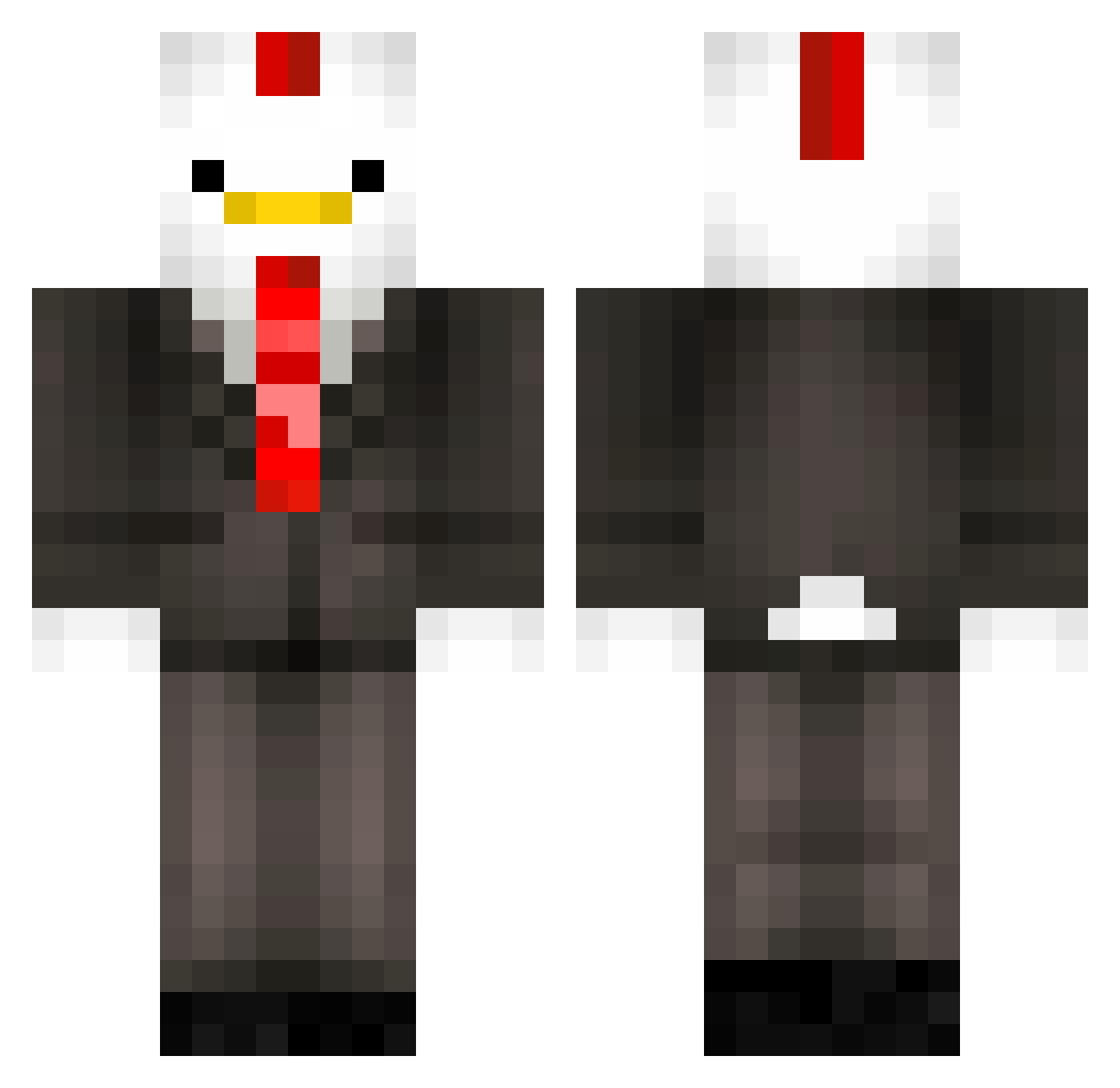 Pitou1312_ Minecraft skin, front and back view