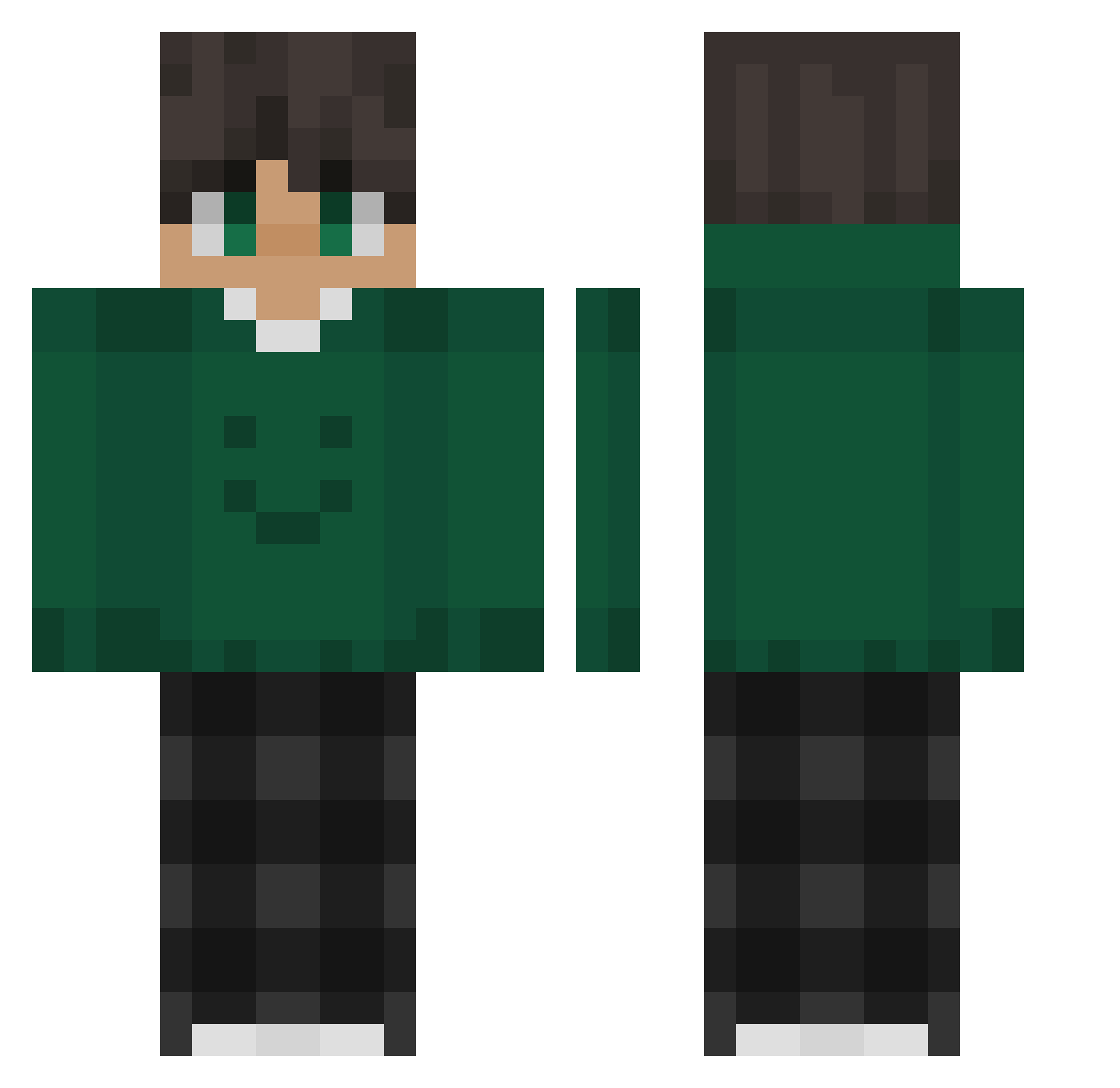 Mihai_24 Minecraft skin, front and back view