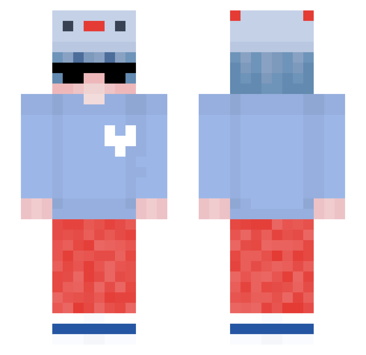 bestneo Minecraft skin, front and back view