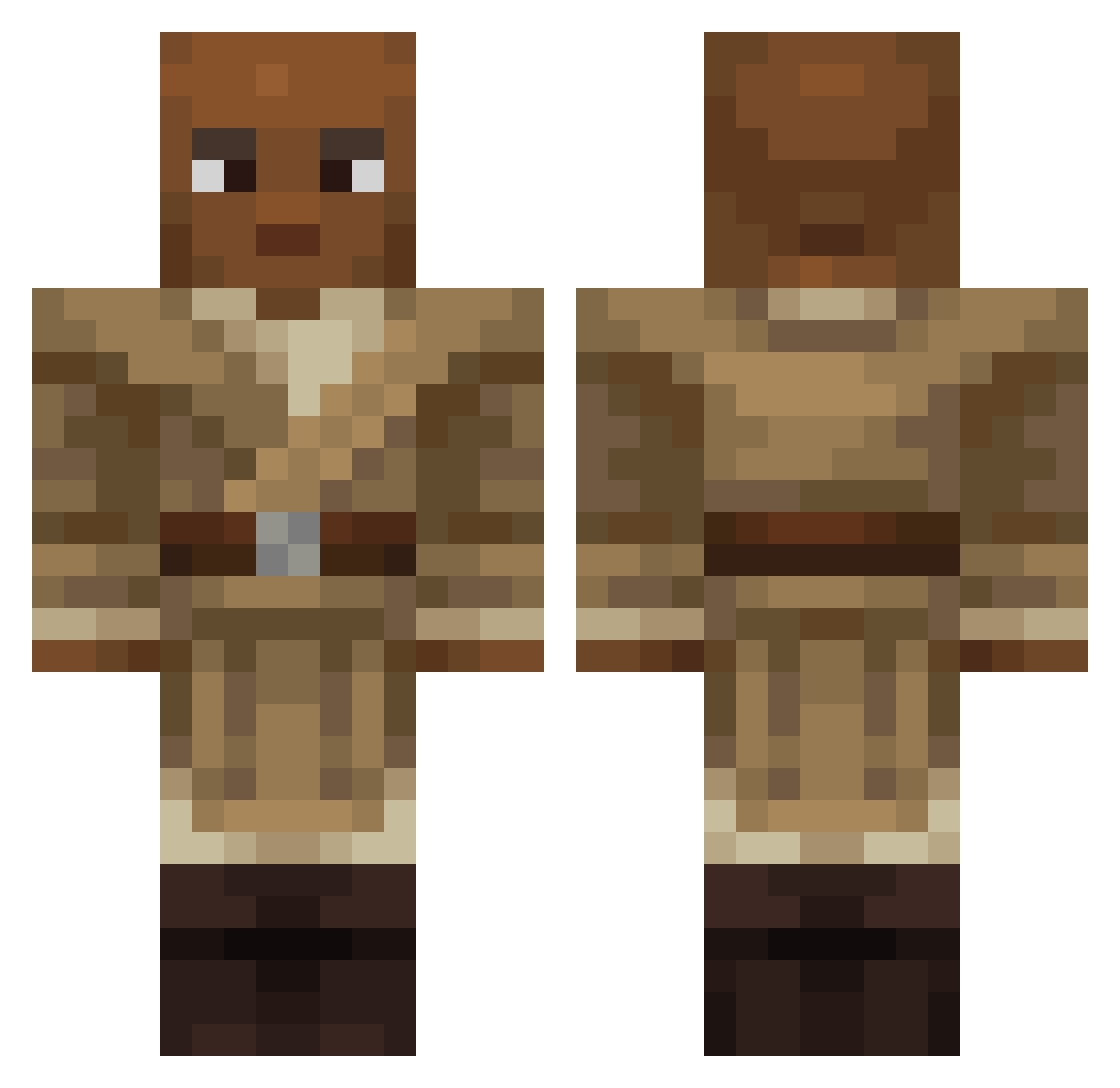 Ciap4k Minecraft skin, front and back view