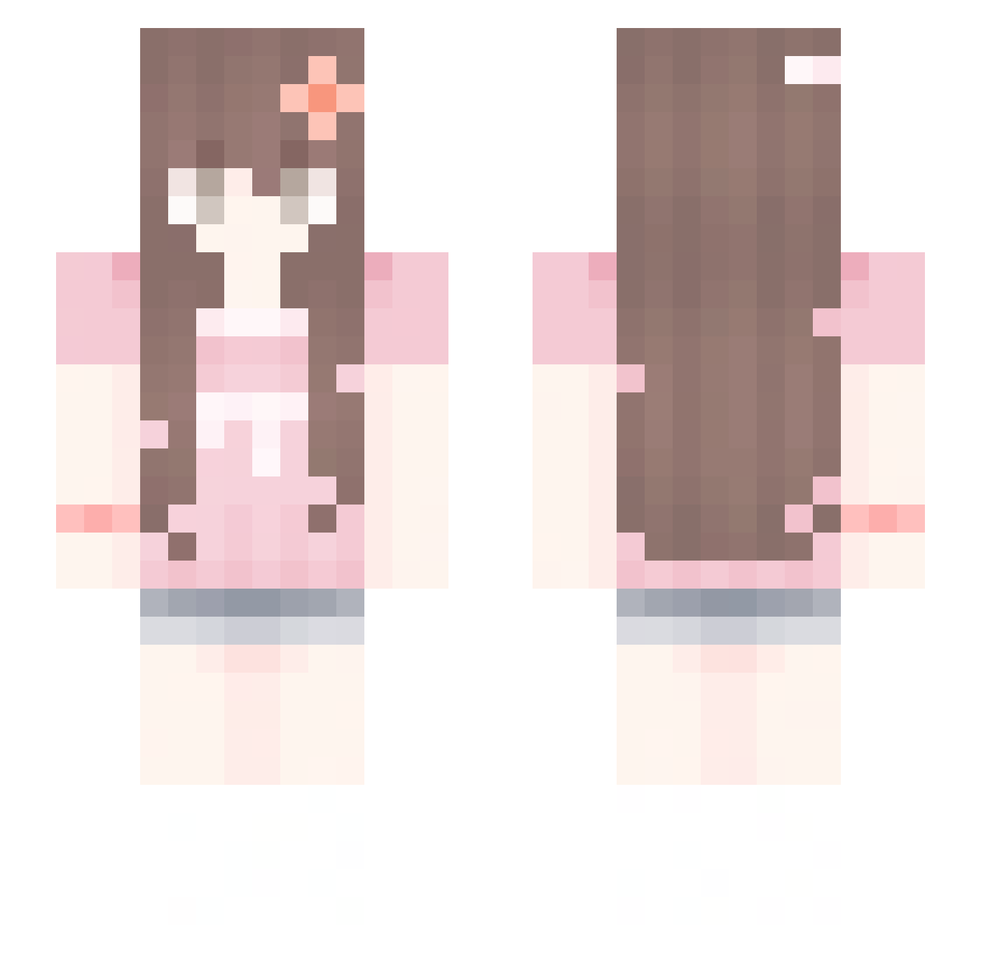 acertoss Minecraft skin, front and back view