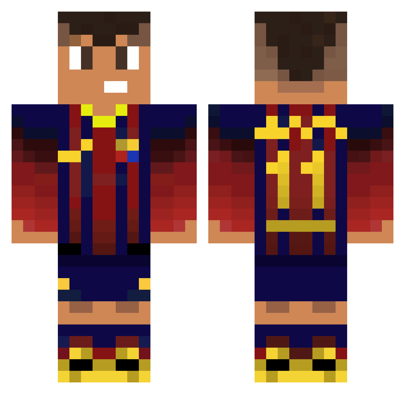 RXPECT_NICI Minecraft skin, front and back view