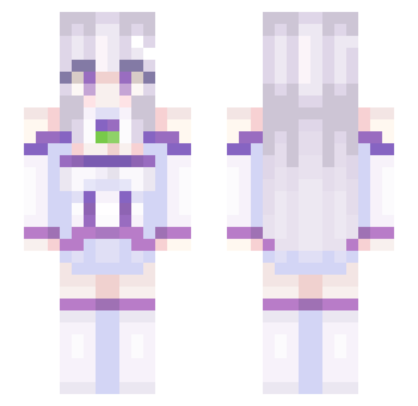 Reesewacky03 Minecraft skin, front and back view