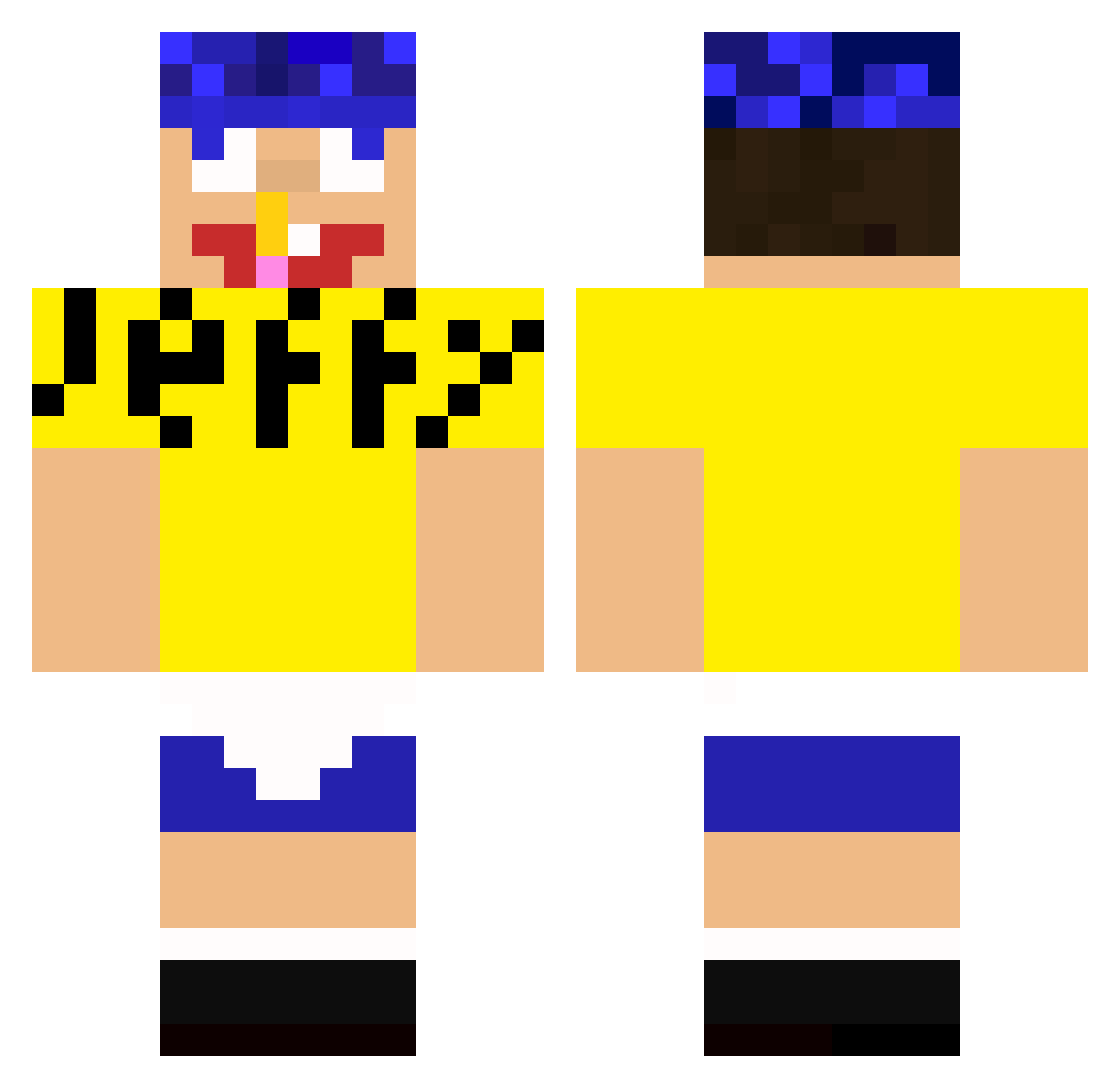 GolGolLiam Minecraft skin, front and back view
