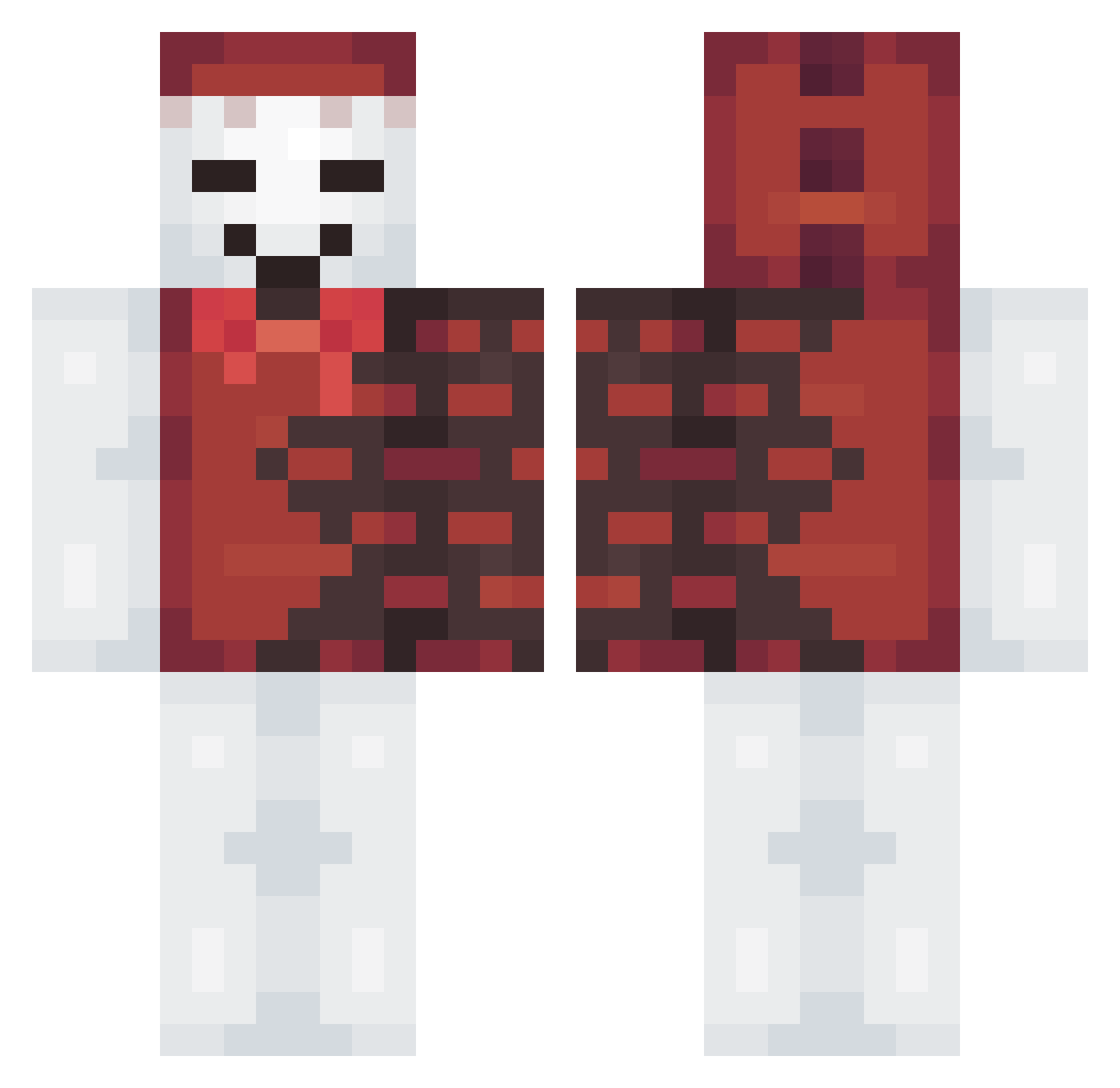 Ravioli9562 Minecraft skin, front and back view