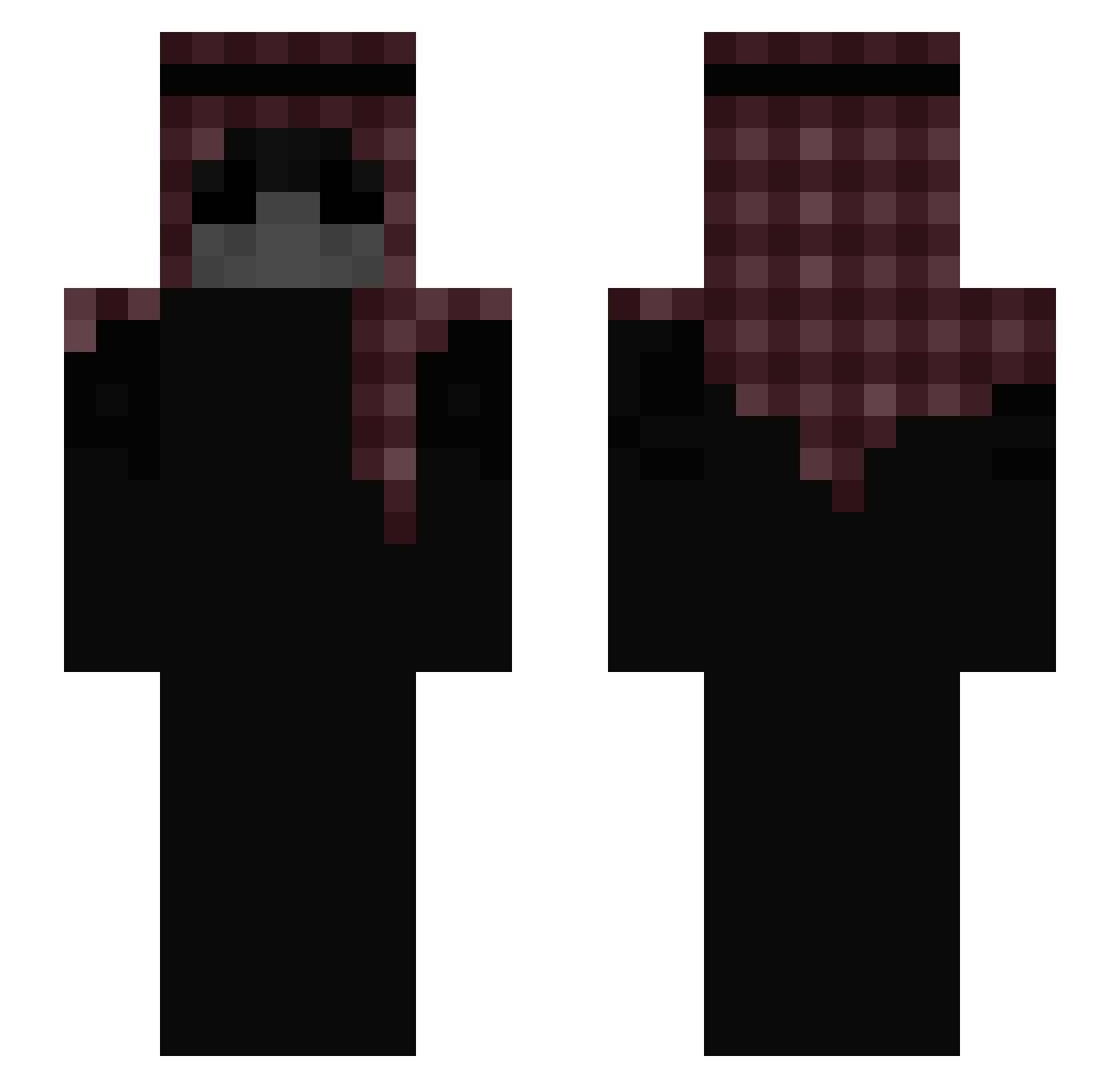_Murrky Minecraft skin, front and back view