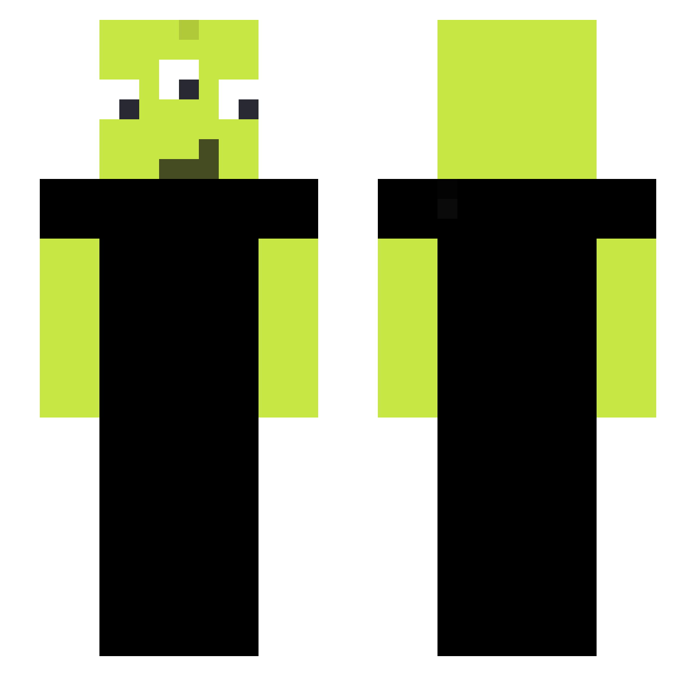 zfygl Minecraft skin, front and back view