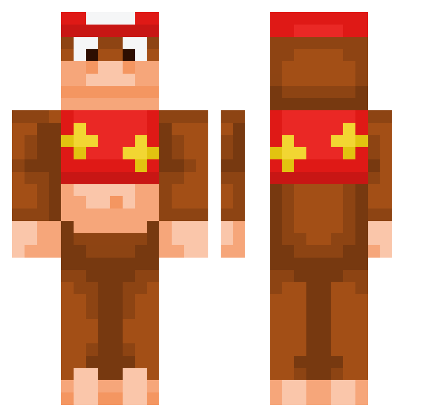 IBeDriping Minecraft skin, front and back view
